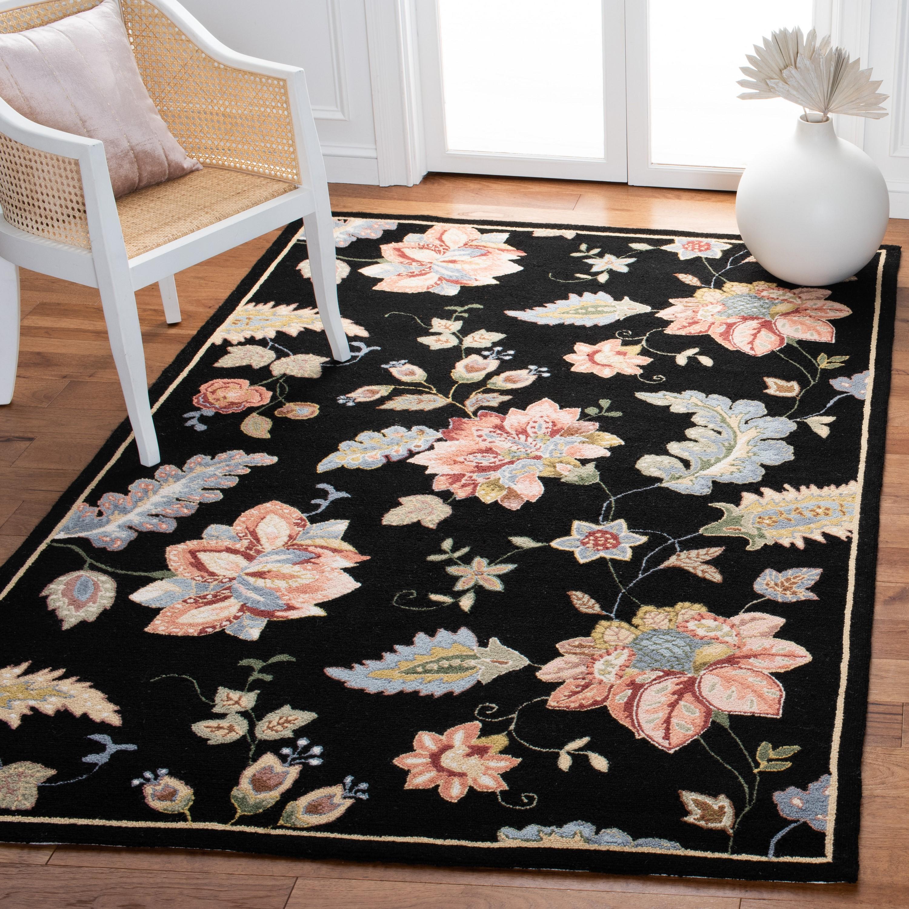 Chelsea HK306 Handmade Area Rug - 6'x9' - Black - Safavieh