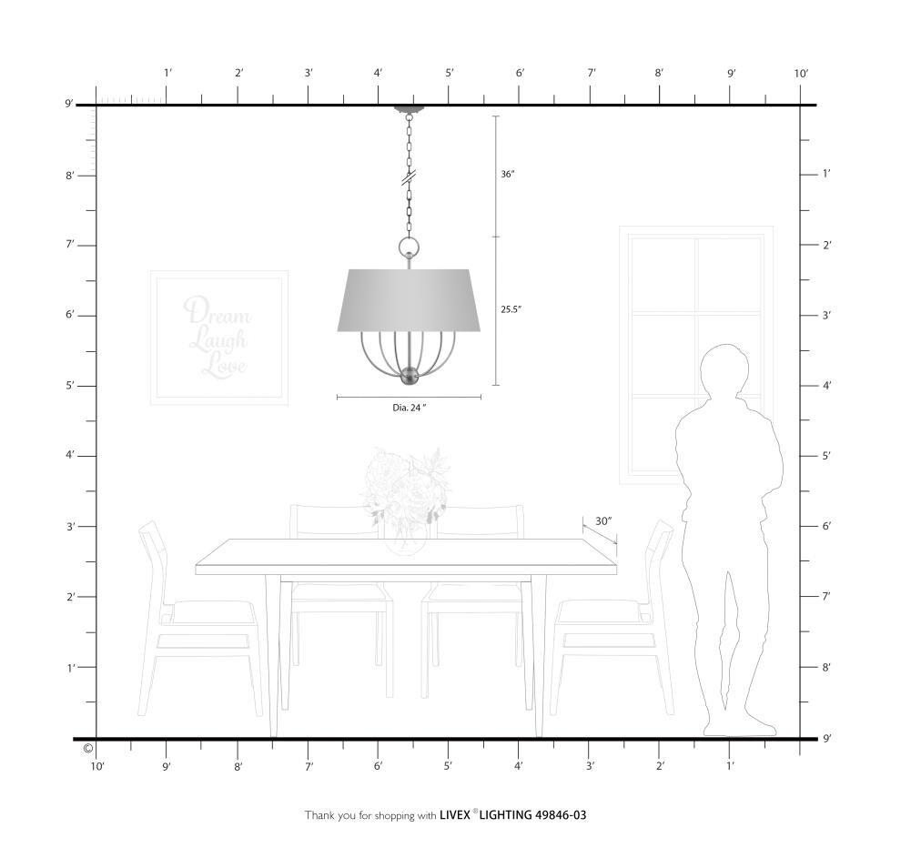 Livex Lighting Ridgecrest 6 - Light Pendant in  White
