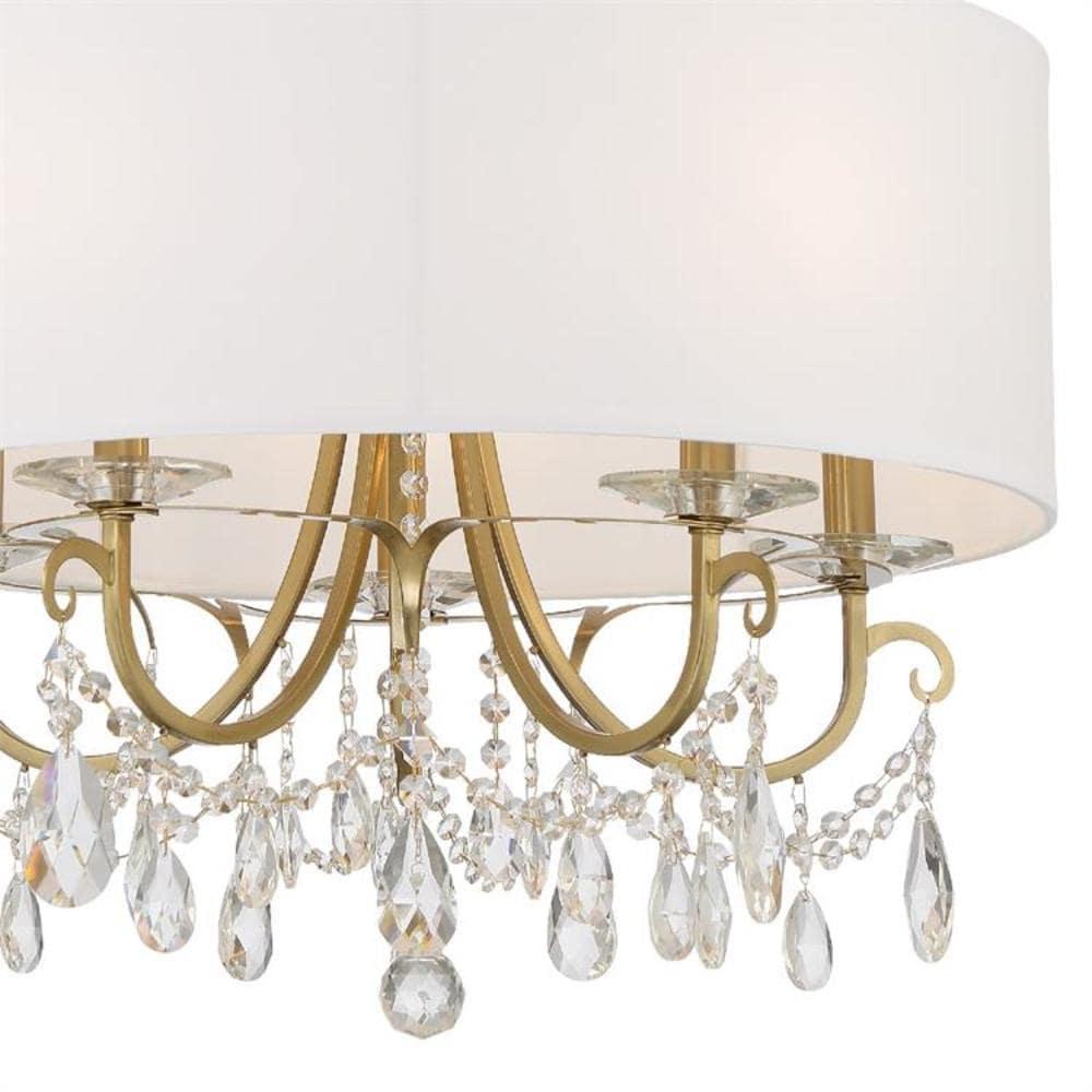 Crystorama Lighting Othello 5 - Light Chandelier in  Vibrant Gold