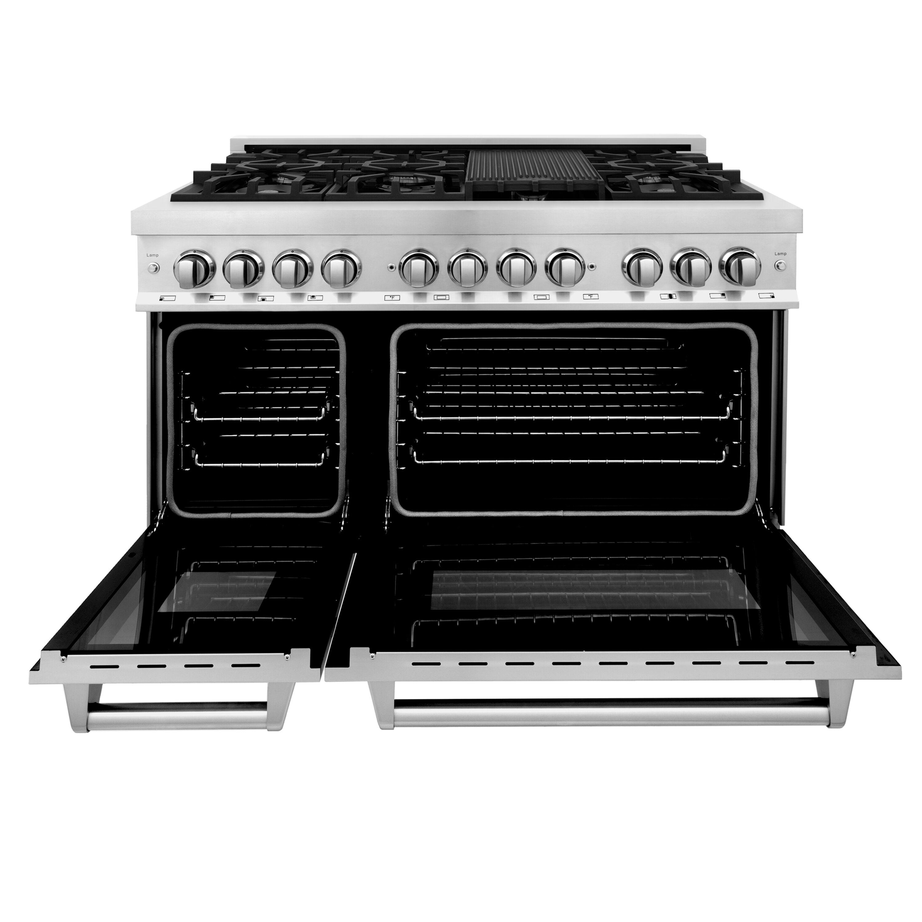 ZLINE 48 in. Legacy Dual Fuel Range w/ 7 Burner Cooktop & 2 Ovens w/ Doors