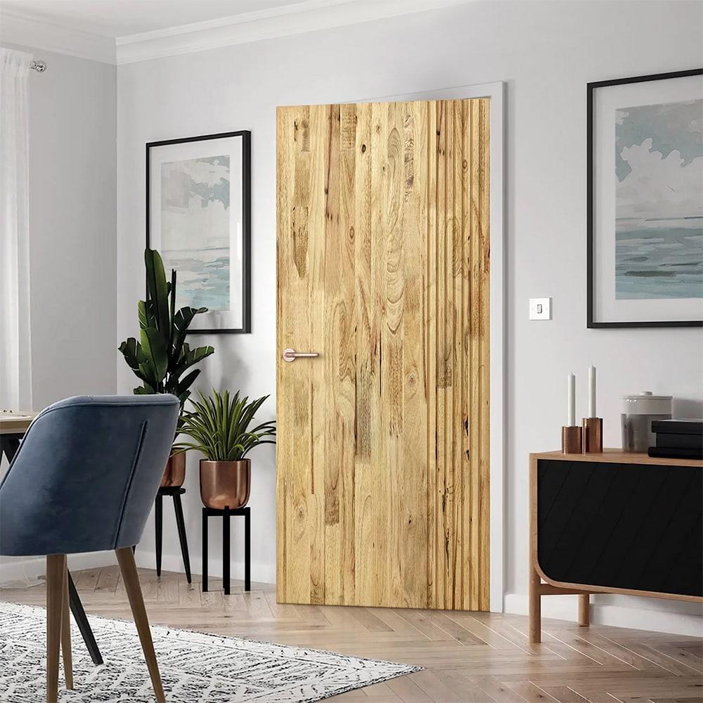 Calhome Paneled Pine Wood Standard Door