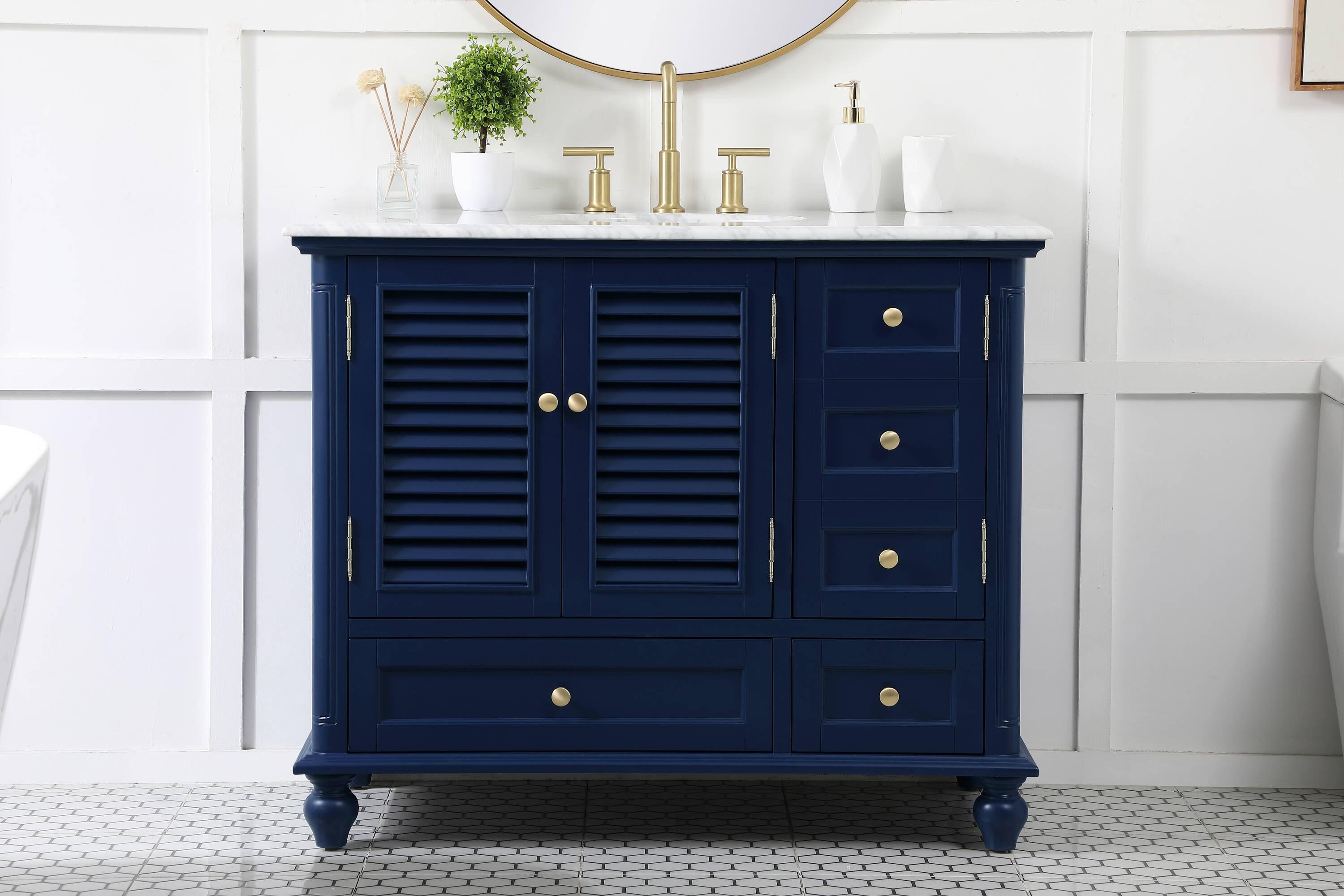Elegant Kitchen and Bath Elegant Kitchen and Bath 42 Inch Single Bathroom Vanity
