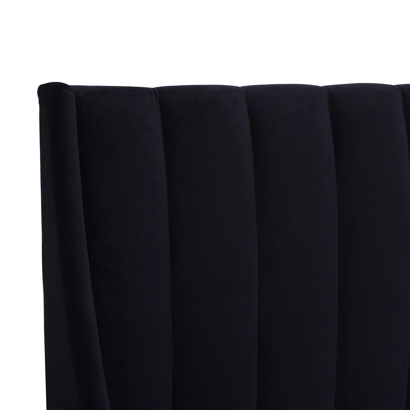 Sandy Wilson Home Aspen Upholstered Platform Bed Queen Anthracite Black