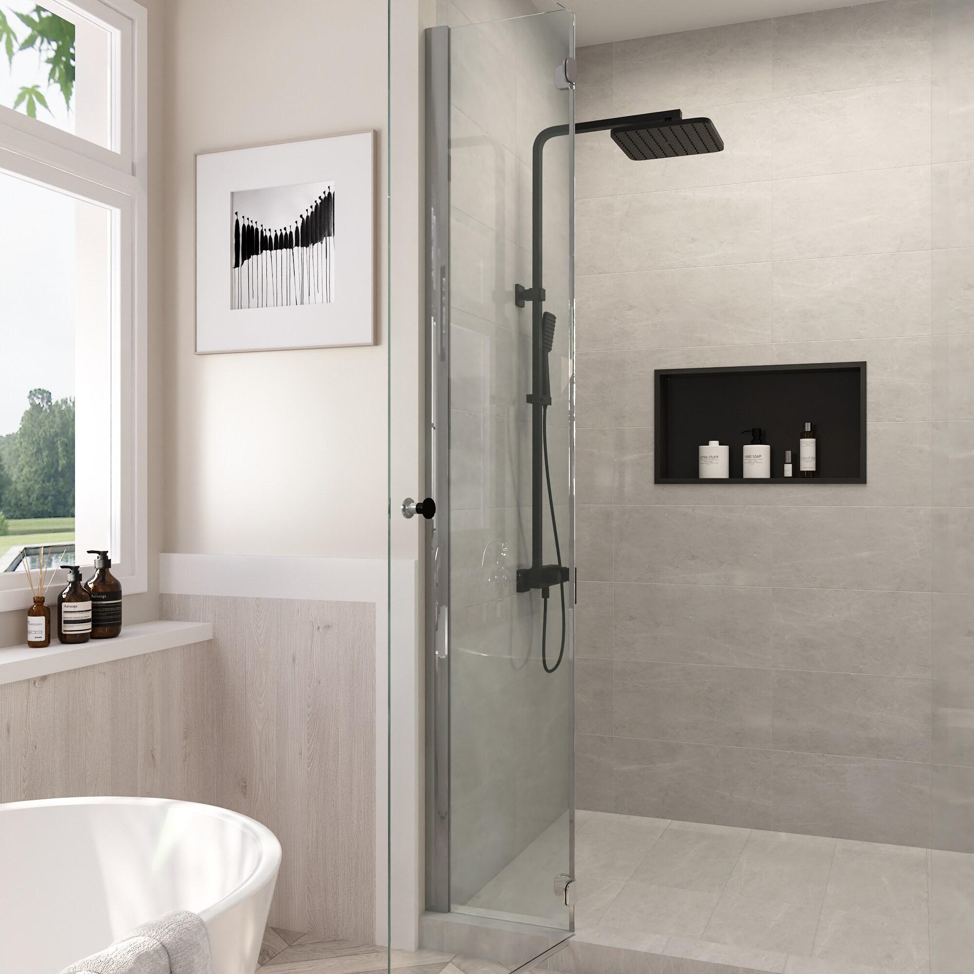 25" W × 14" H Stainless Steel Wall Niche Rectangular Recessed Shower Niche
