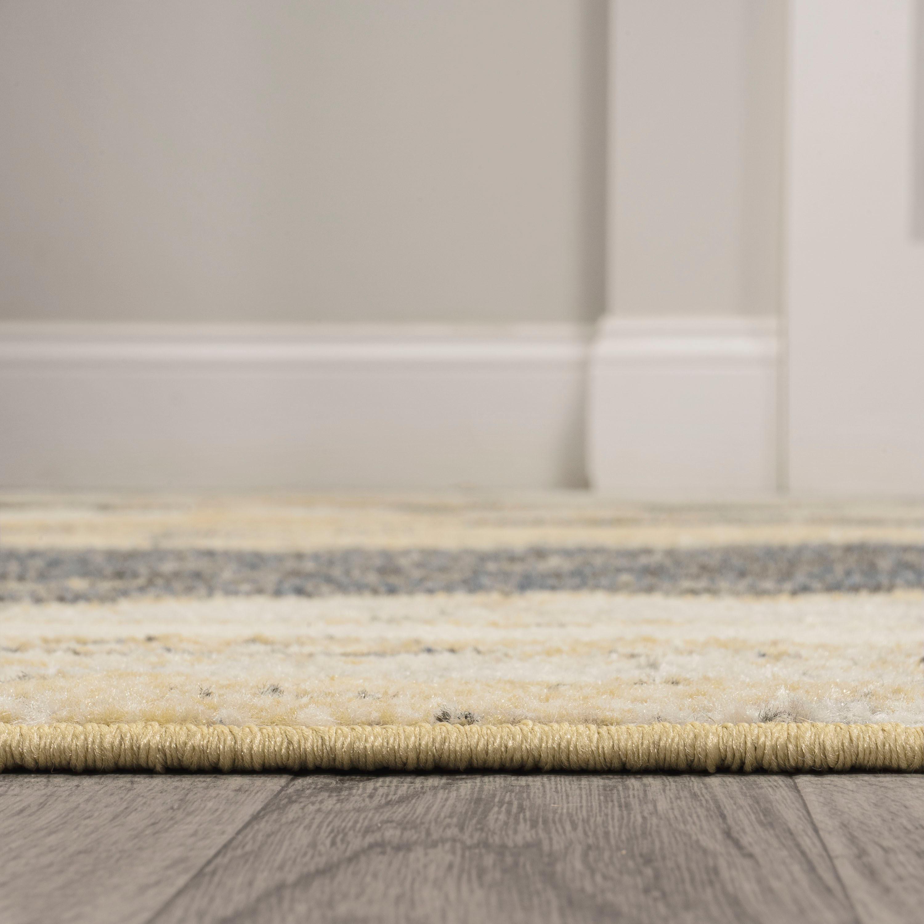 3' x 5' Marmo Abstract Marbled Modern Area Rug, Gold/Gray - JONATHAN Y