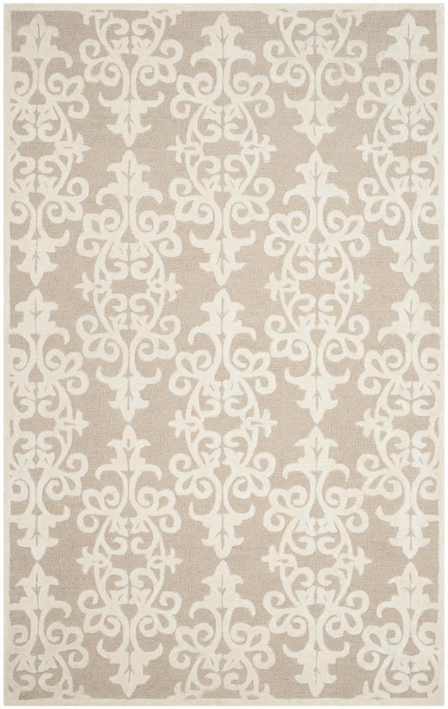 Bella BEL127 Hand Tufted Area Rug - Sand/Ivory - 4'x6' - Safavieh.