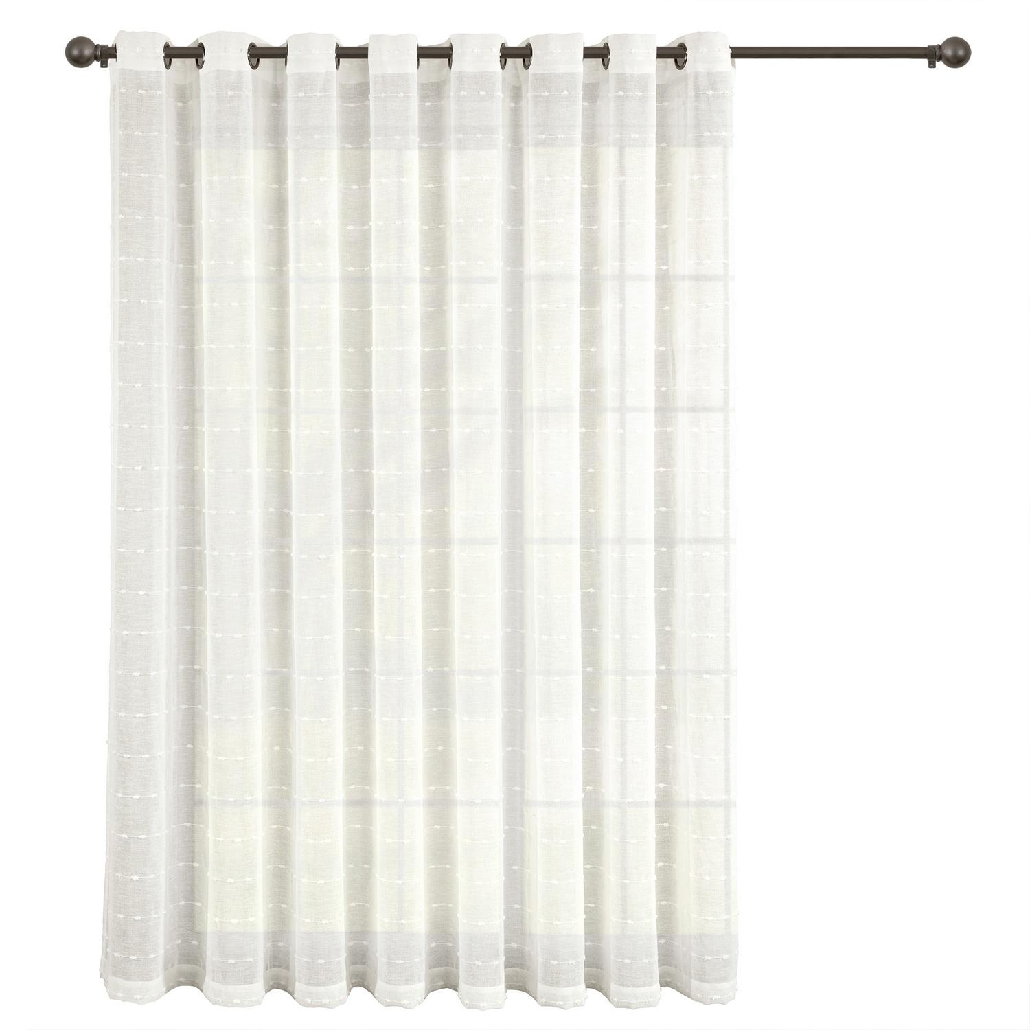 Lush Decor Solid Sheer Grommet Curtain Panels