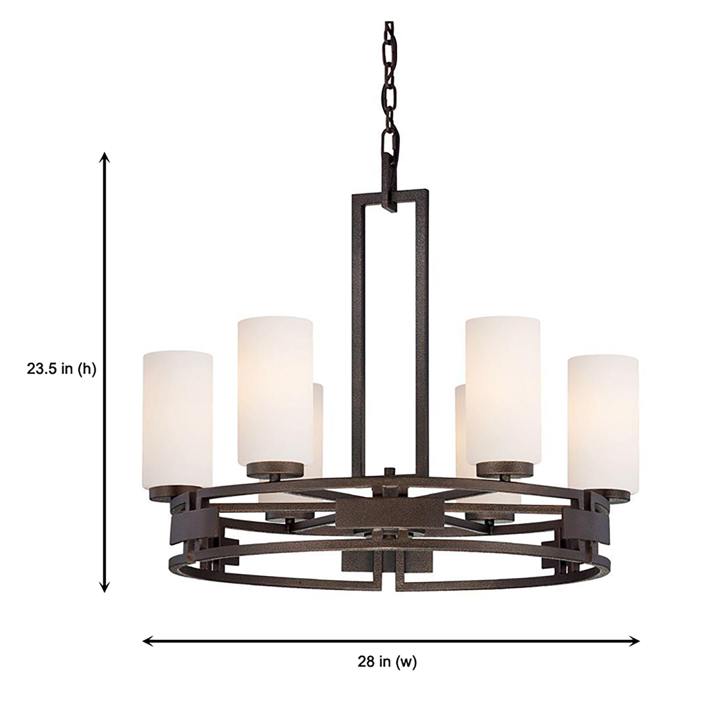 Designers Fountain Del Ray Flemish Bronze 6 Light Chandelier, 83886-FBZ