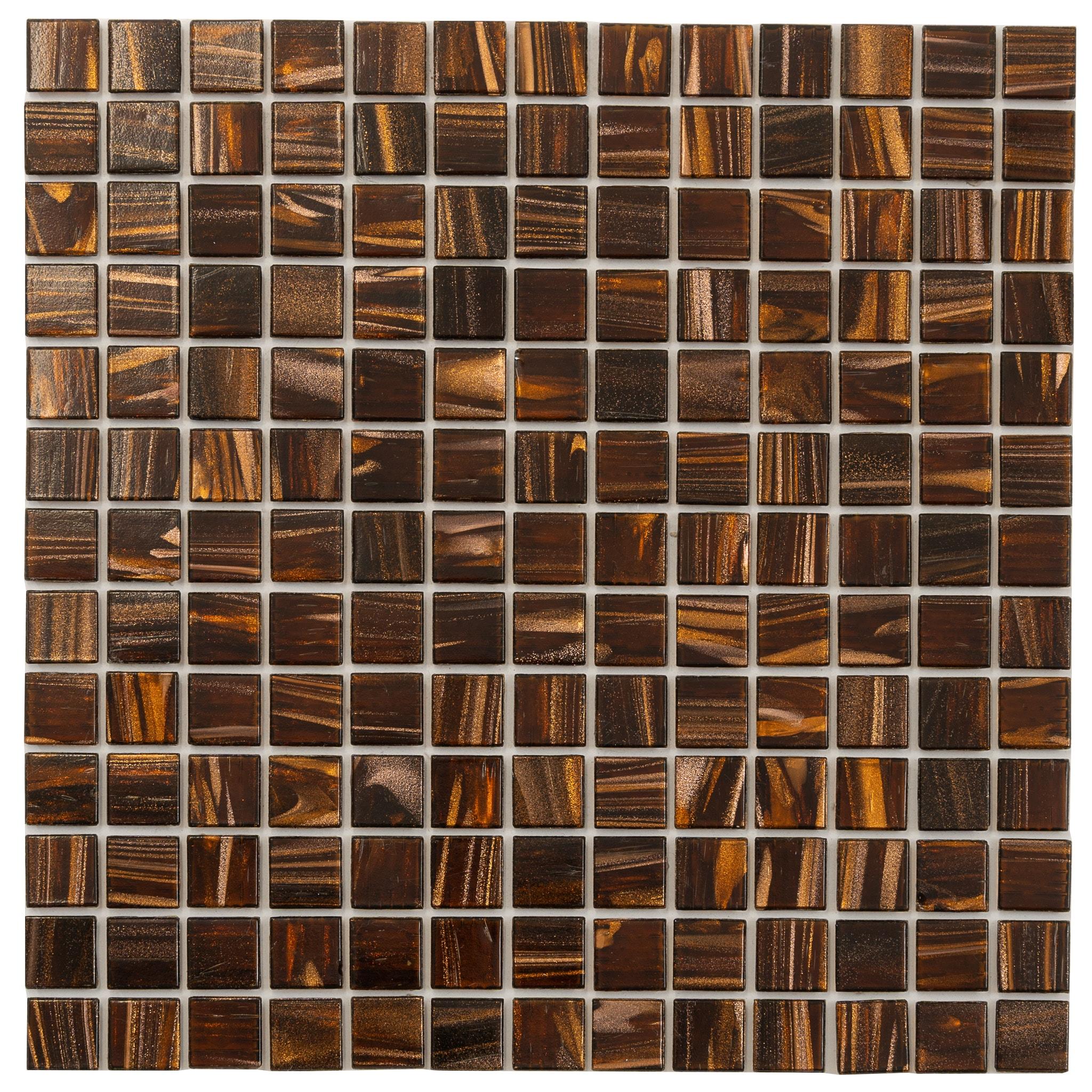 Celestial 0.8" x 0.8" Glass Grid Mosaic Wall & Floor Tile