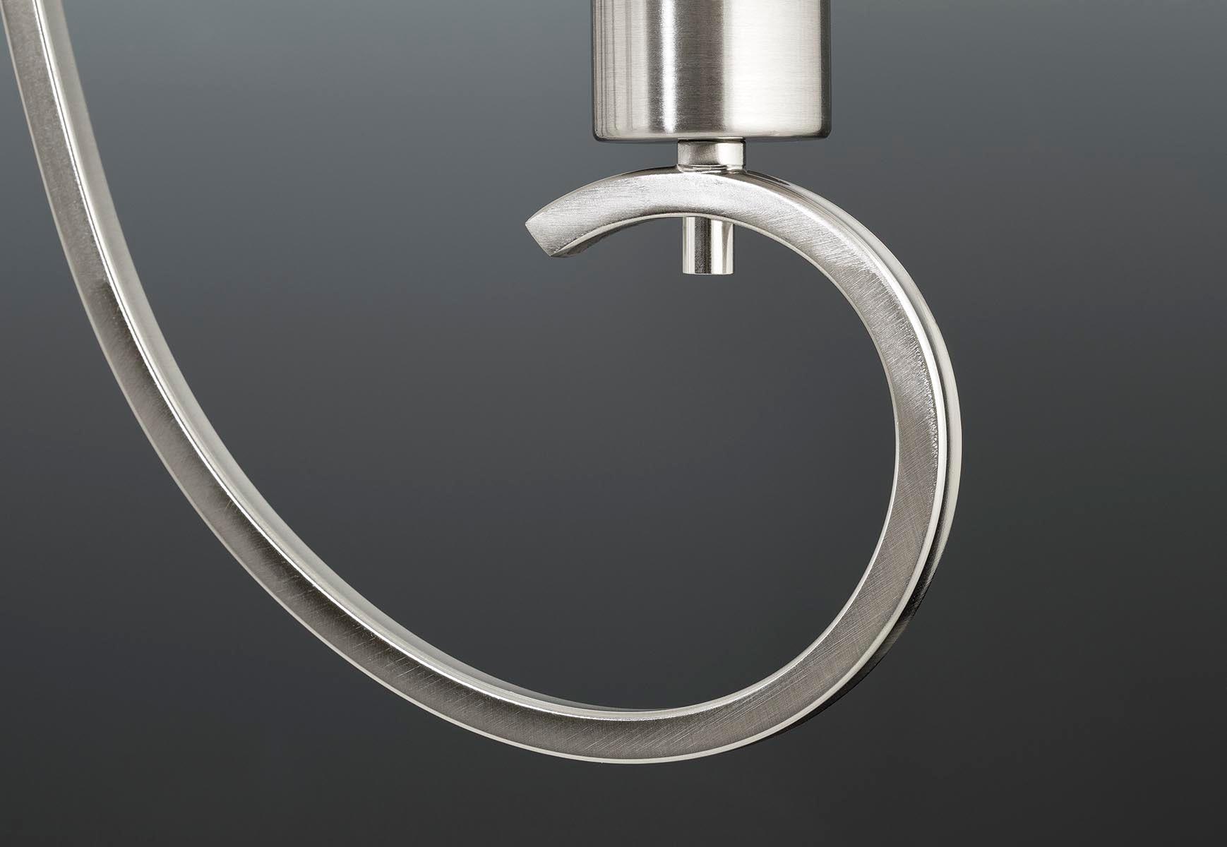 Progress Lighting, Invite Collection, 9-Light, Two-Tier Chandelier, Brushed Nickel, Translucent Sheer Mylar Shade