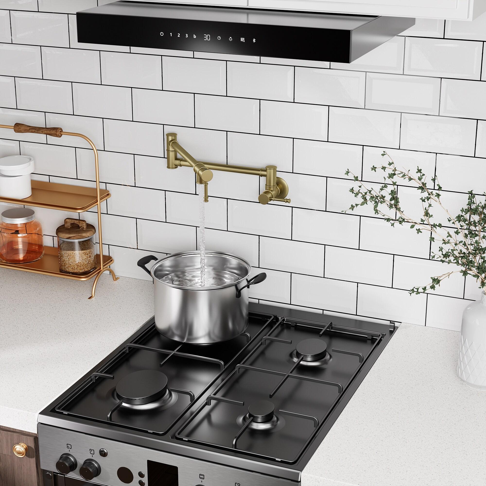 CASAINC CASAINC Single-Handle Spring Pull-Down Kitchen Faucet Single Hole Faucet 1.8 GPM CA-D4183-BN