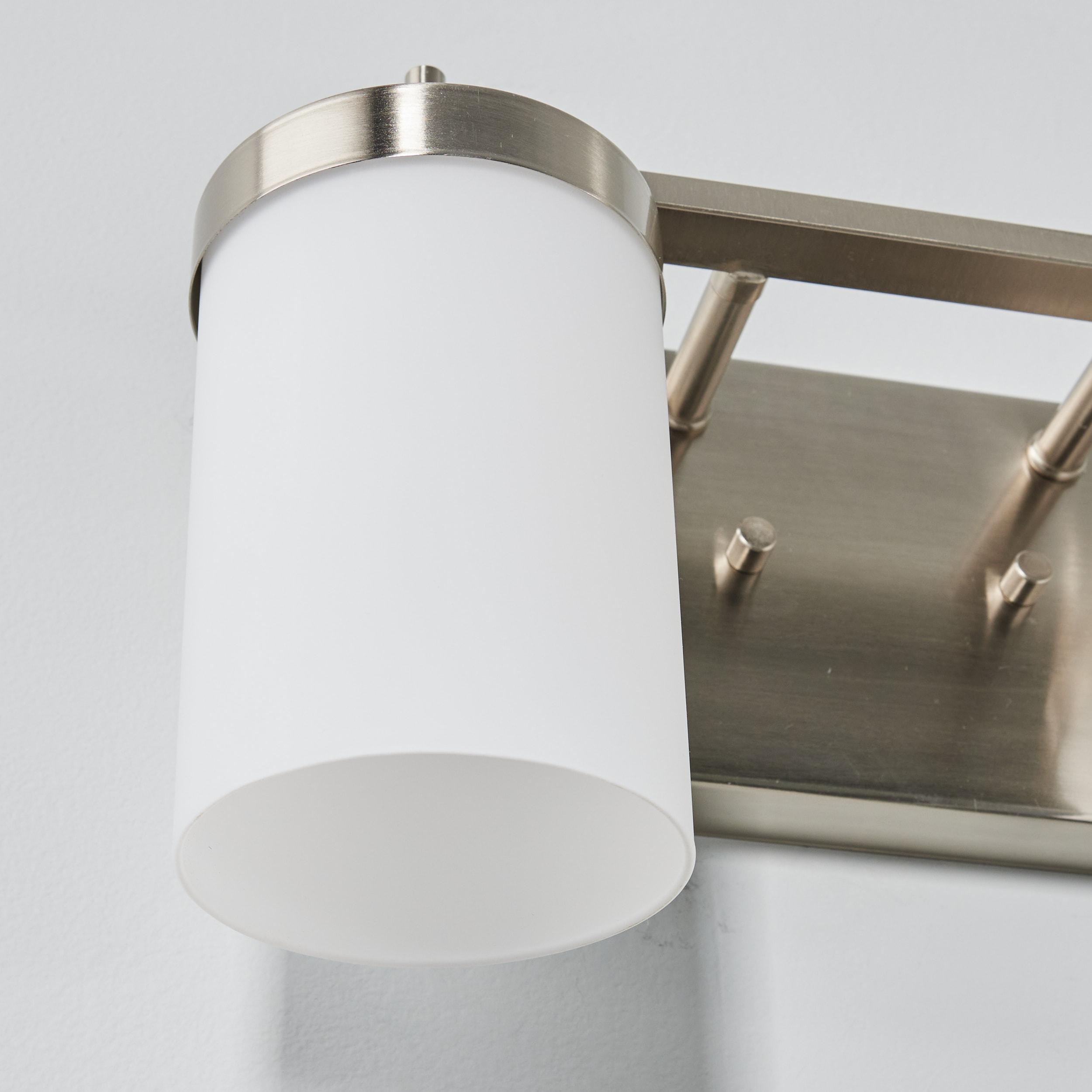 Sean Lavin Brushed Nickel Cylinder 2-Light Vanity Sconce