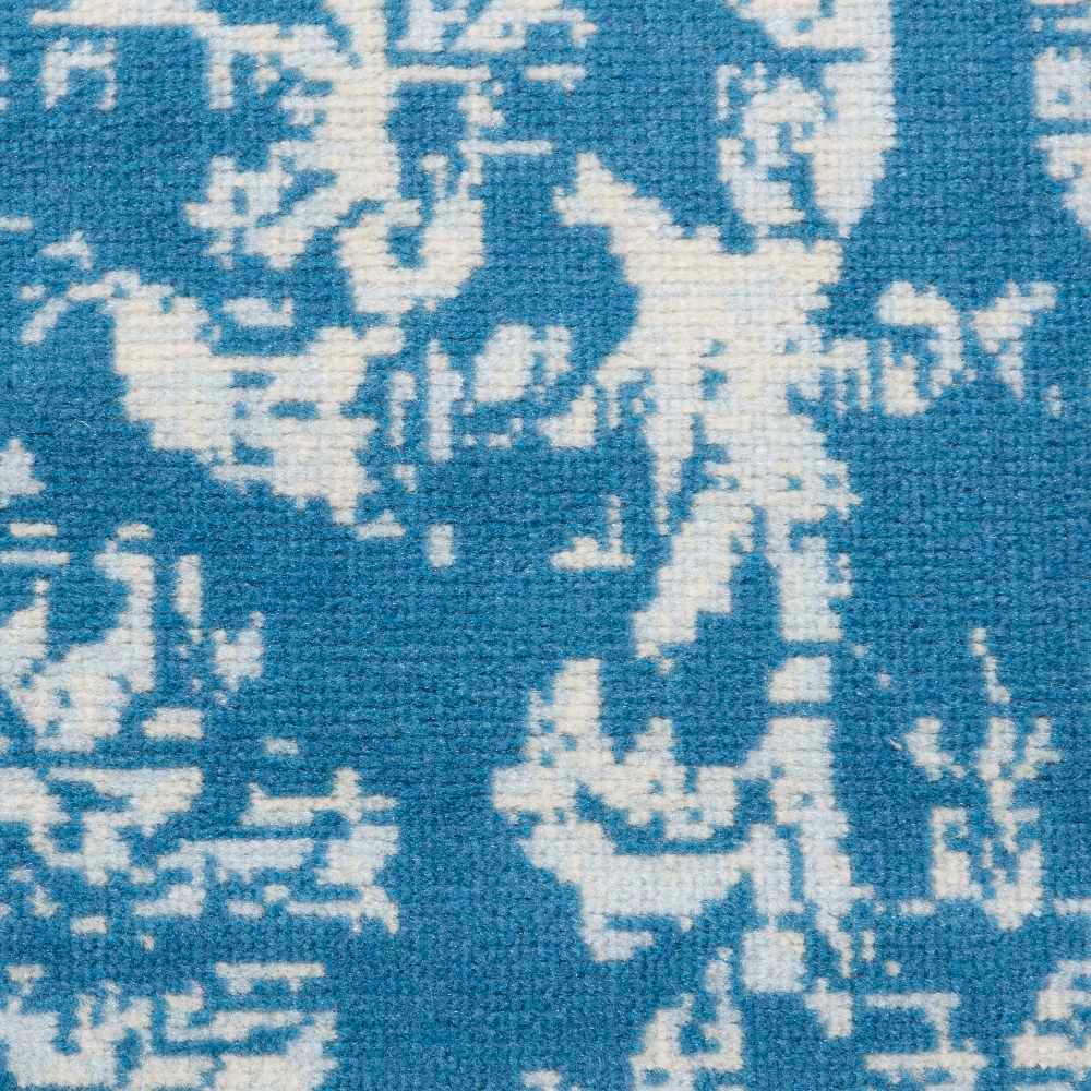 Nourison Jubilant 2' x 4' Blue Area Rug Farmhouse Vintage Damask by Nourison