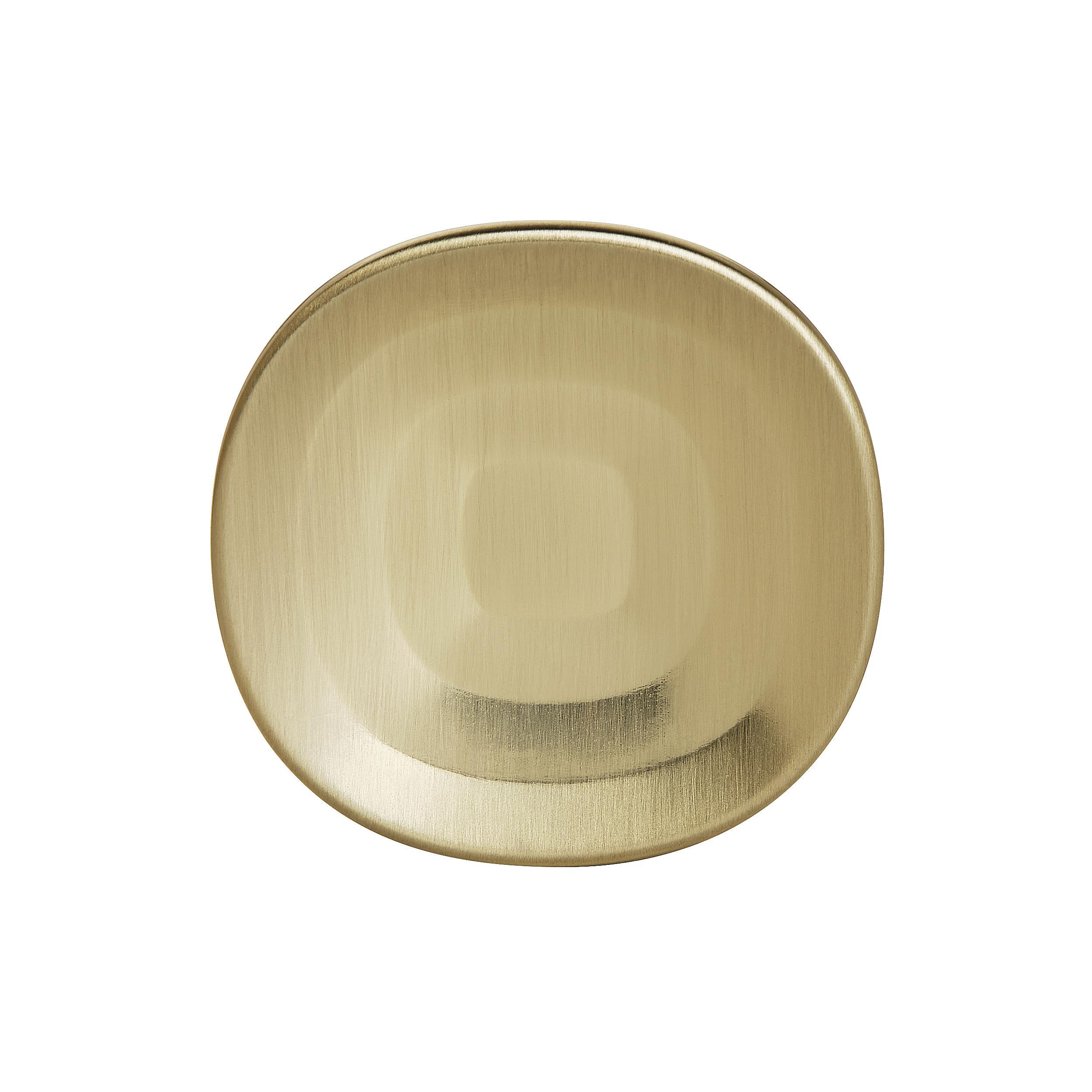 Golden Champagne Round Cabinet Knob with Smooth Curves