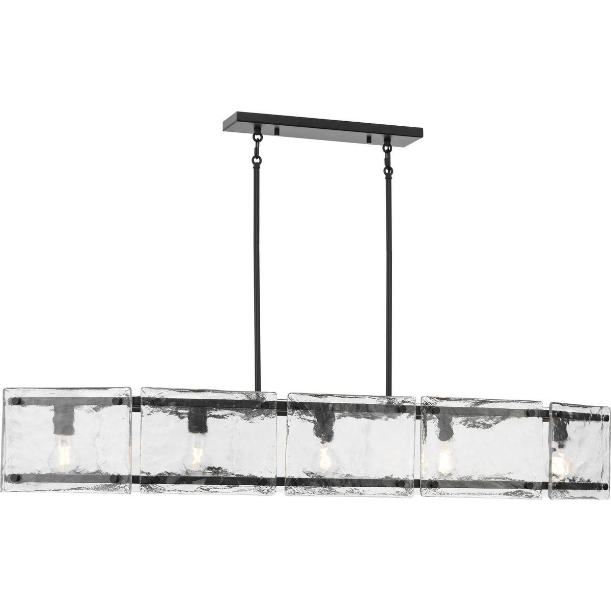Progress Lighting Rivera 5 - Light Dimmable Linear Chandelier