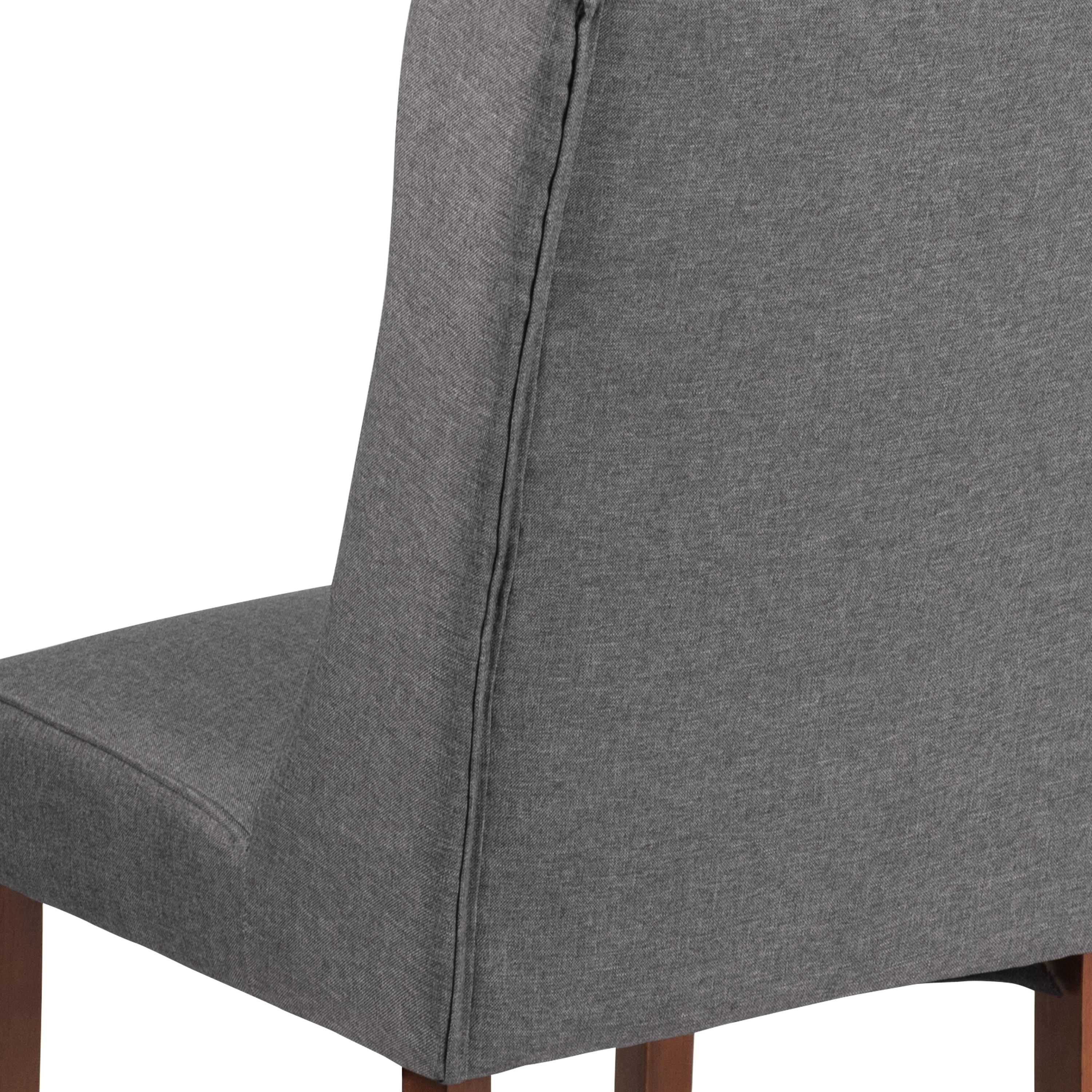 Flash Furniture HERCULES Preston Series Gray Fabric Tufted Parsons Chair