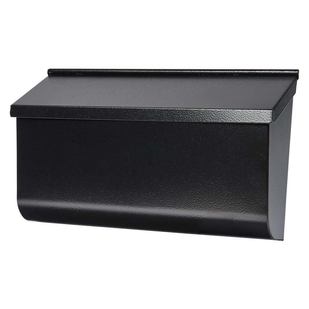 Architectural Mailboxes Woodlands Galvanized Steel, Medium, Wall-Mount Mailbox in Black