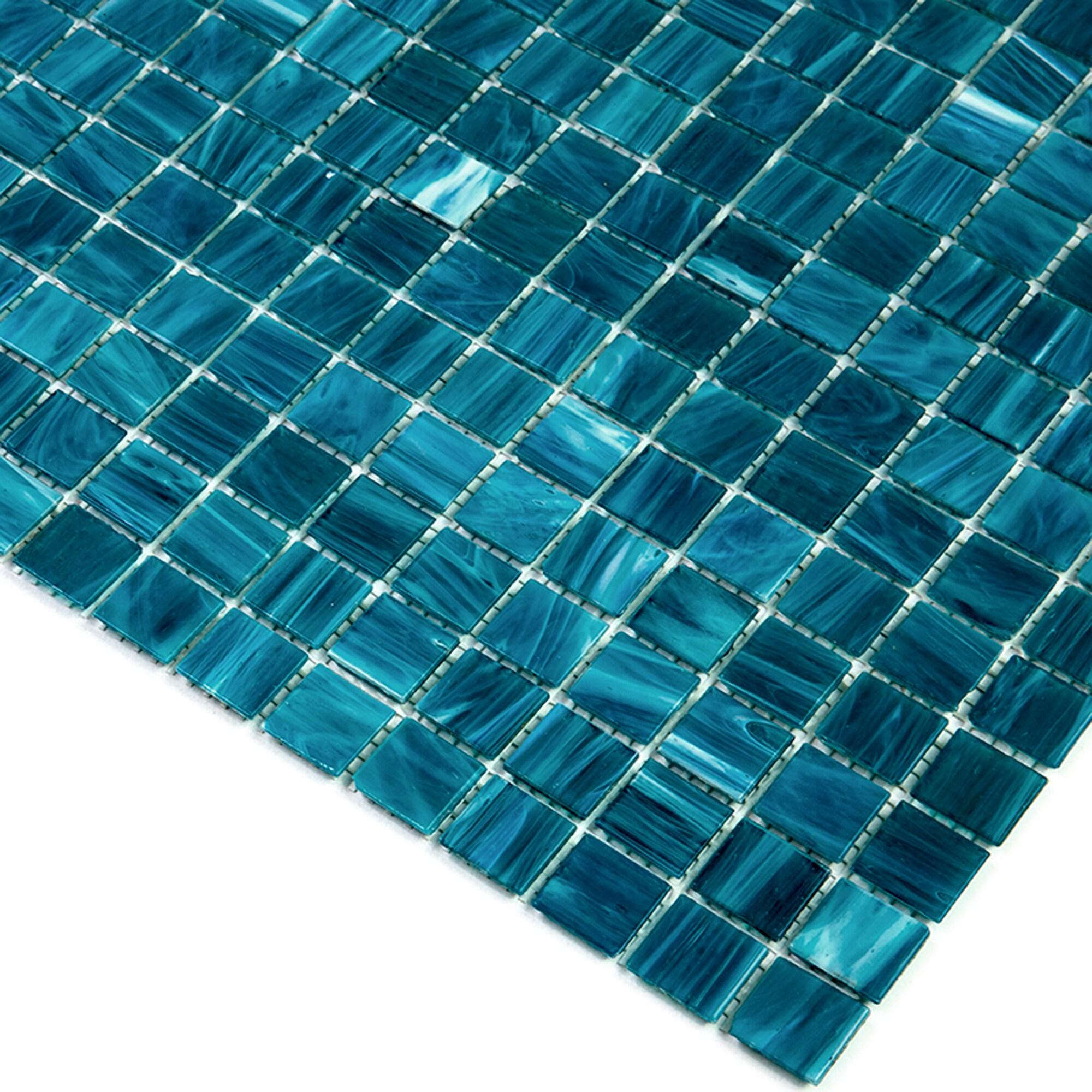 Celestial 0.8" x 0.8" Glass Grid Mosaic Wall & Floor Tile