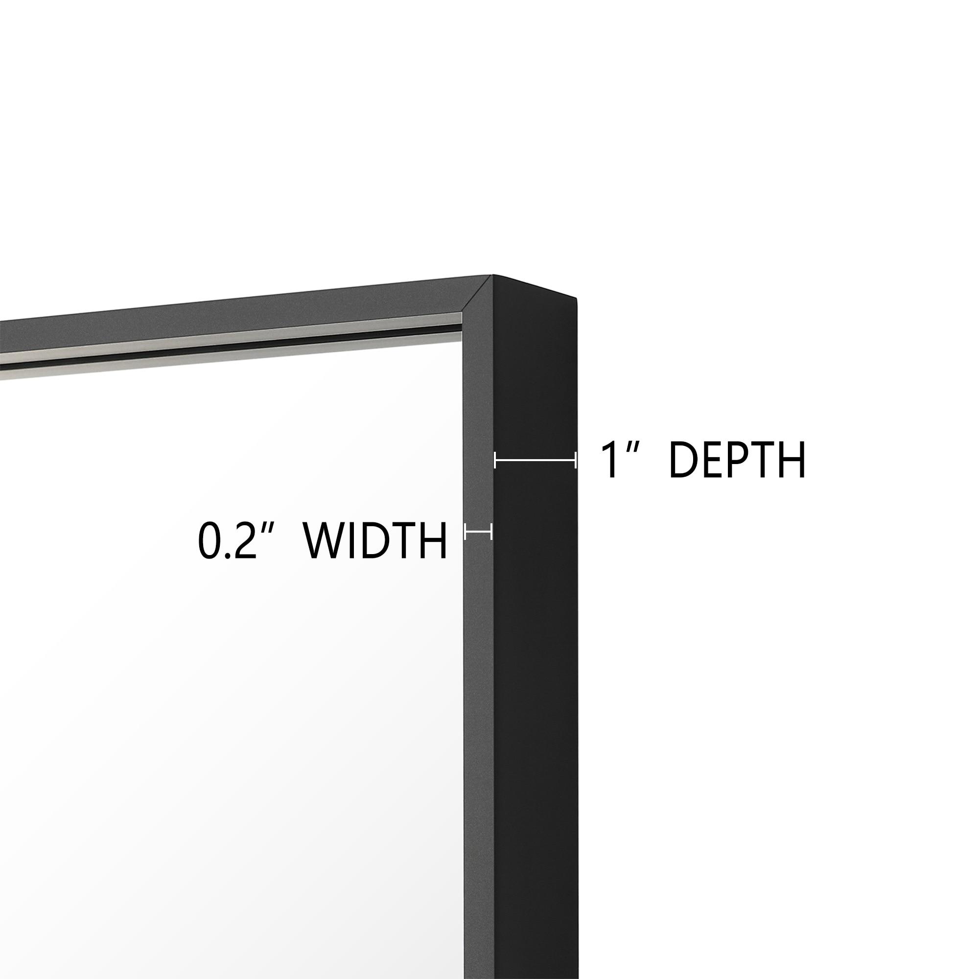 Ledel Modern & Contemporary Rectangle Bathroom Vanity Mirror Metal Framed Wall Mirror