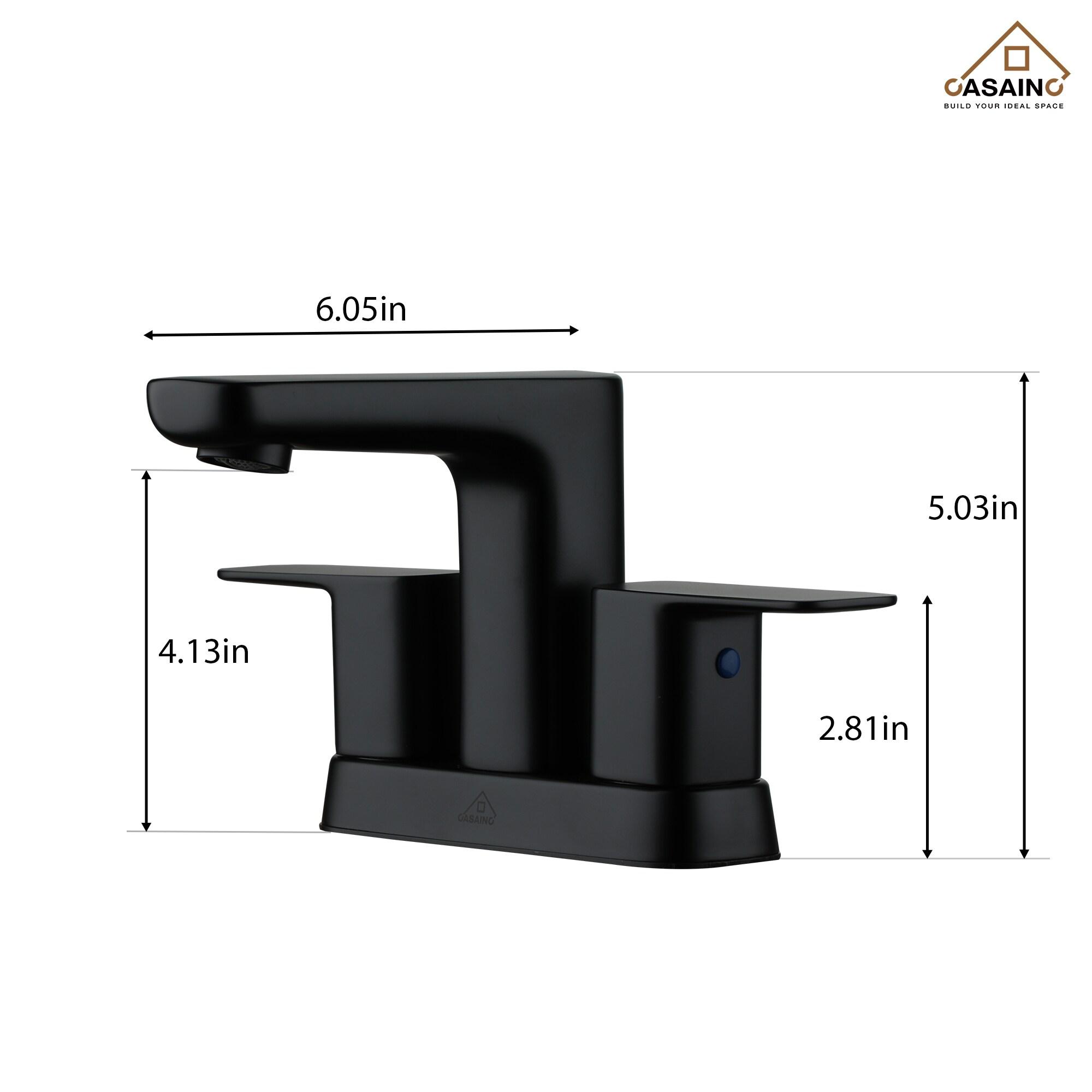 Probe Drop-In 2-handle Bathroom Faucet with Drain Assembly