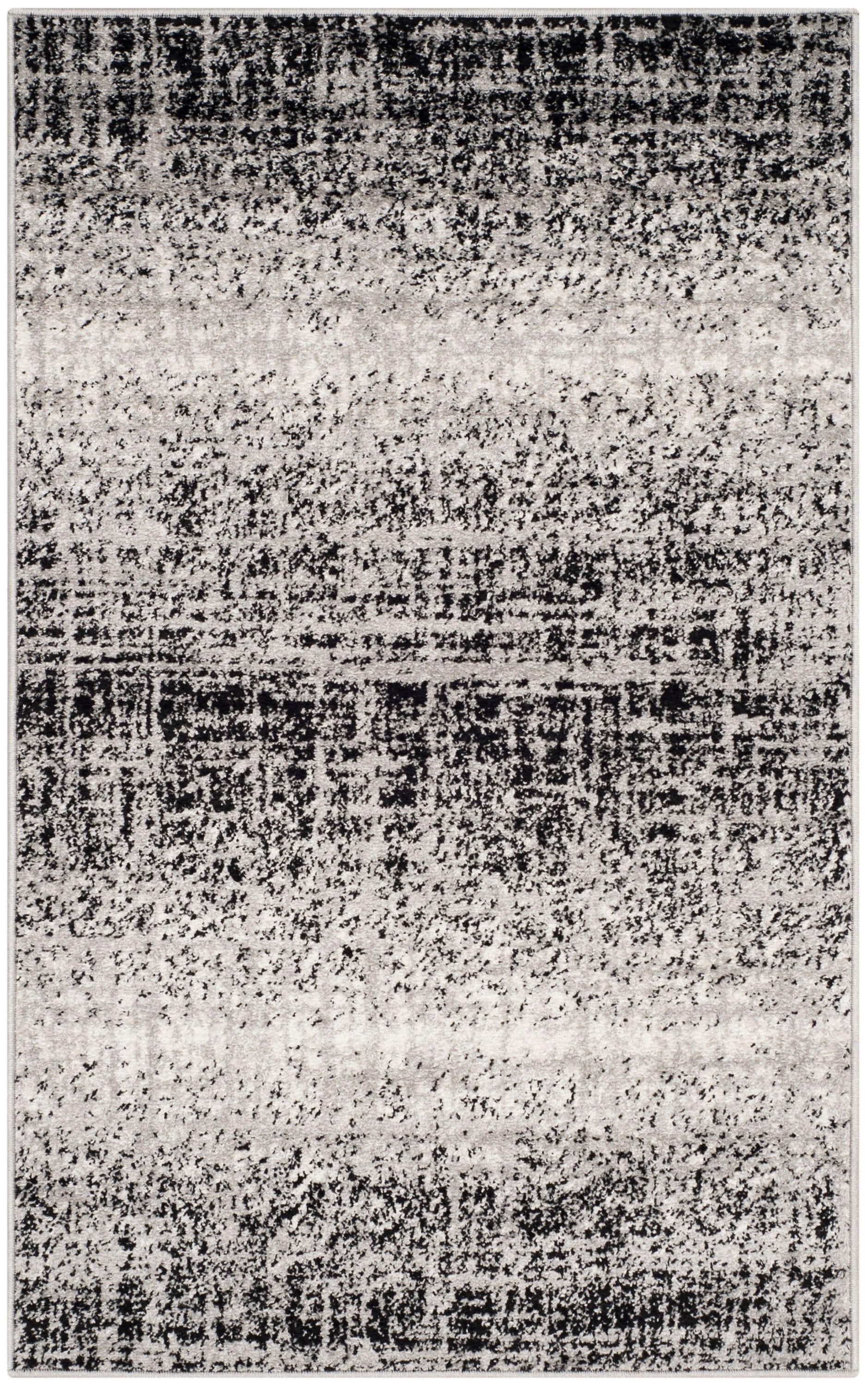 Adirondack ADR116 Machine Made Indoor Accent Rug - Silver/Black - 3'x5' - Safavieh