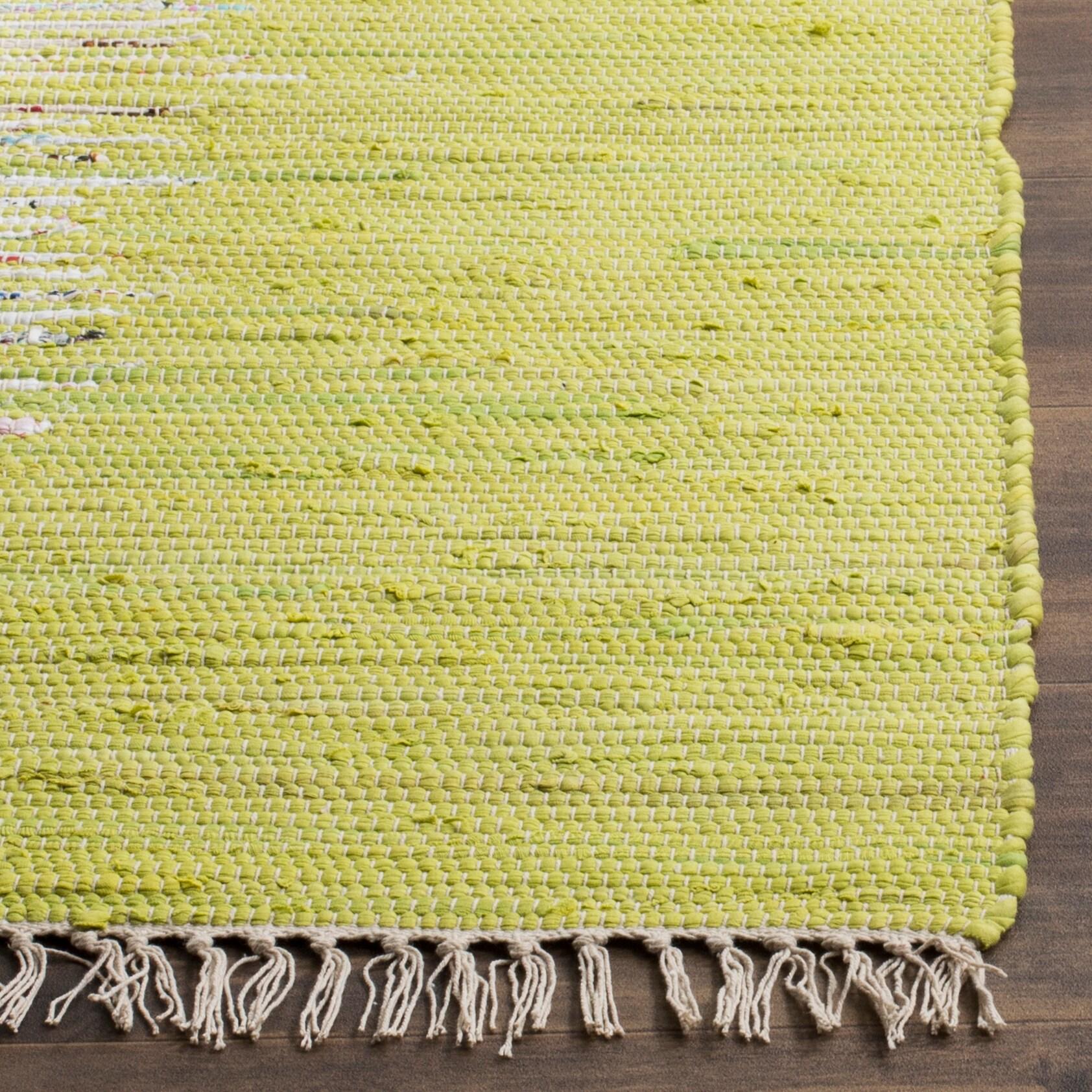 Montauk MTK711 Hand Woven Area Rug - Ivory/Citron - 8'x10' - Safavieh.