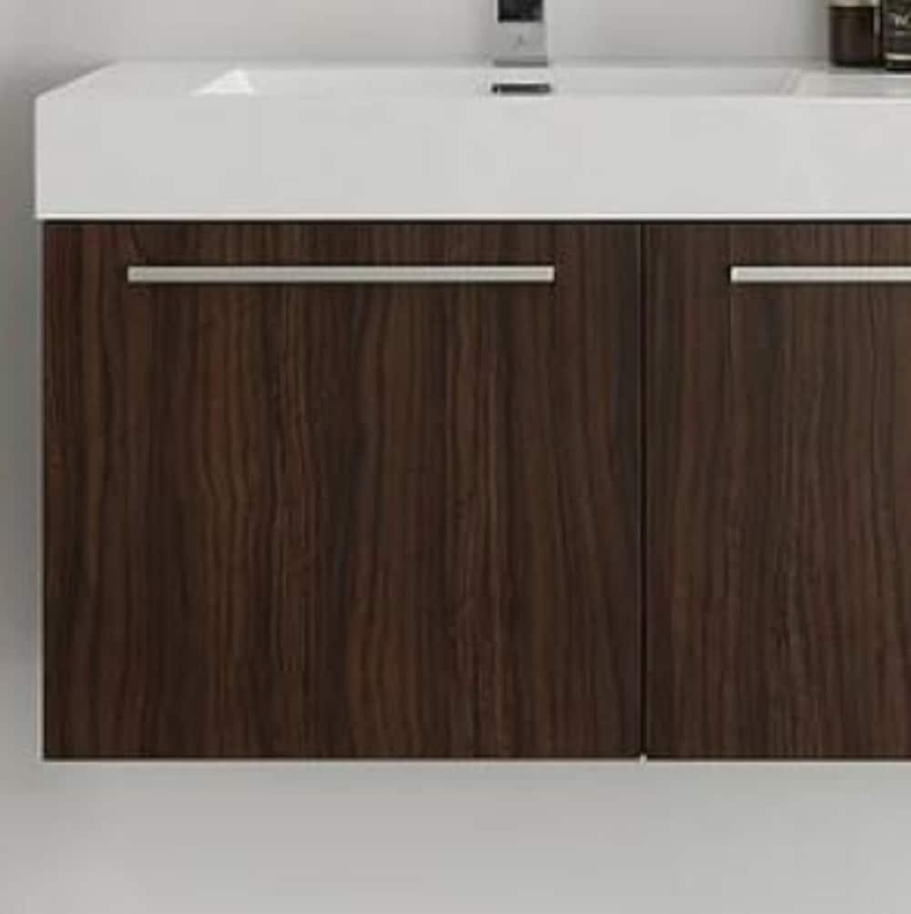 Vista 60'' Wall Mounted Modern Double Bathroom Vanity with Acrylic Vanity Top