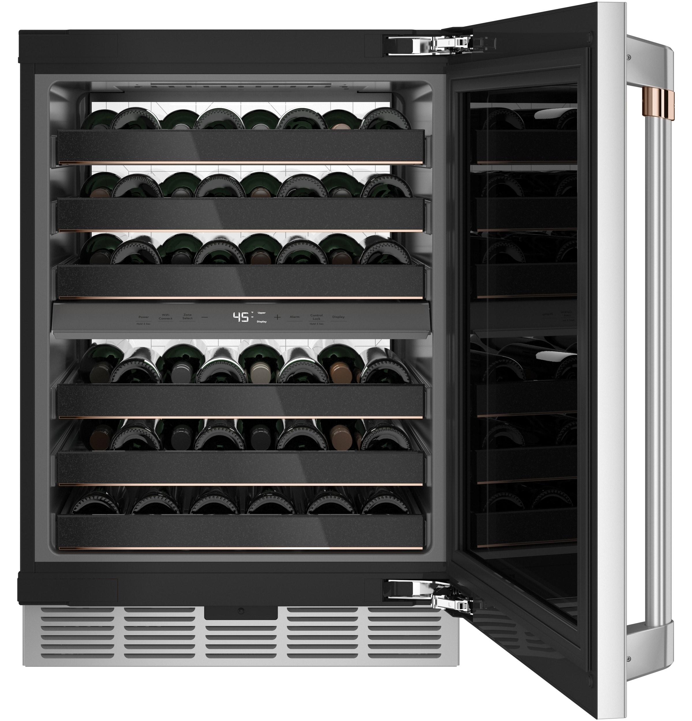 Smart Appliances 46 Bottle Dual Zone Convertible Wine and Beverage Refrigerator with WiFi