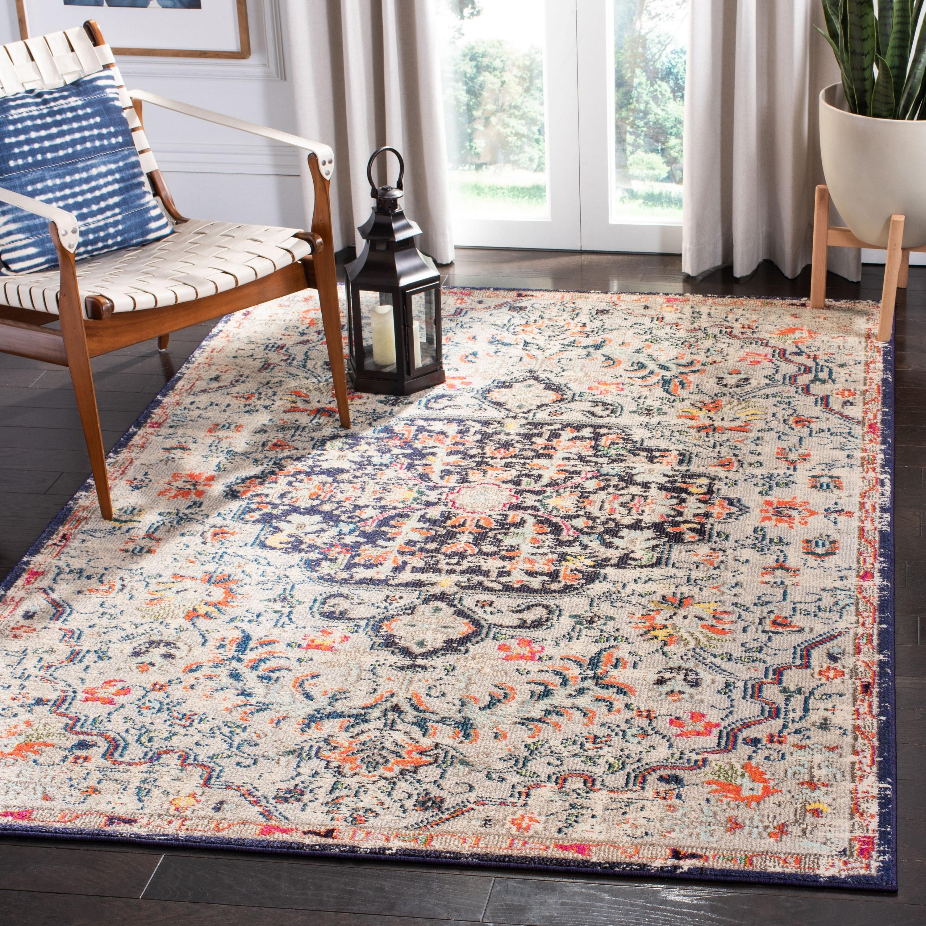 Madison MAD447 Power Loomed Accent Rug - Beige/Black - 2'2"x4' - Safavieh.