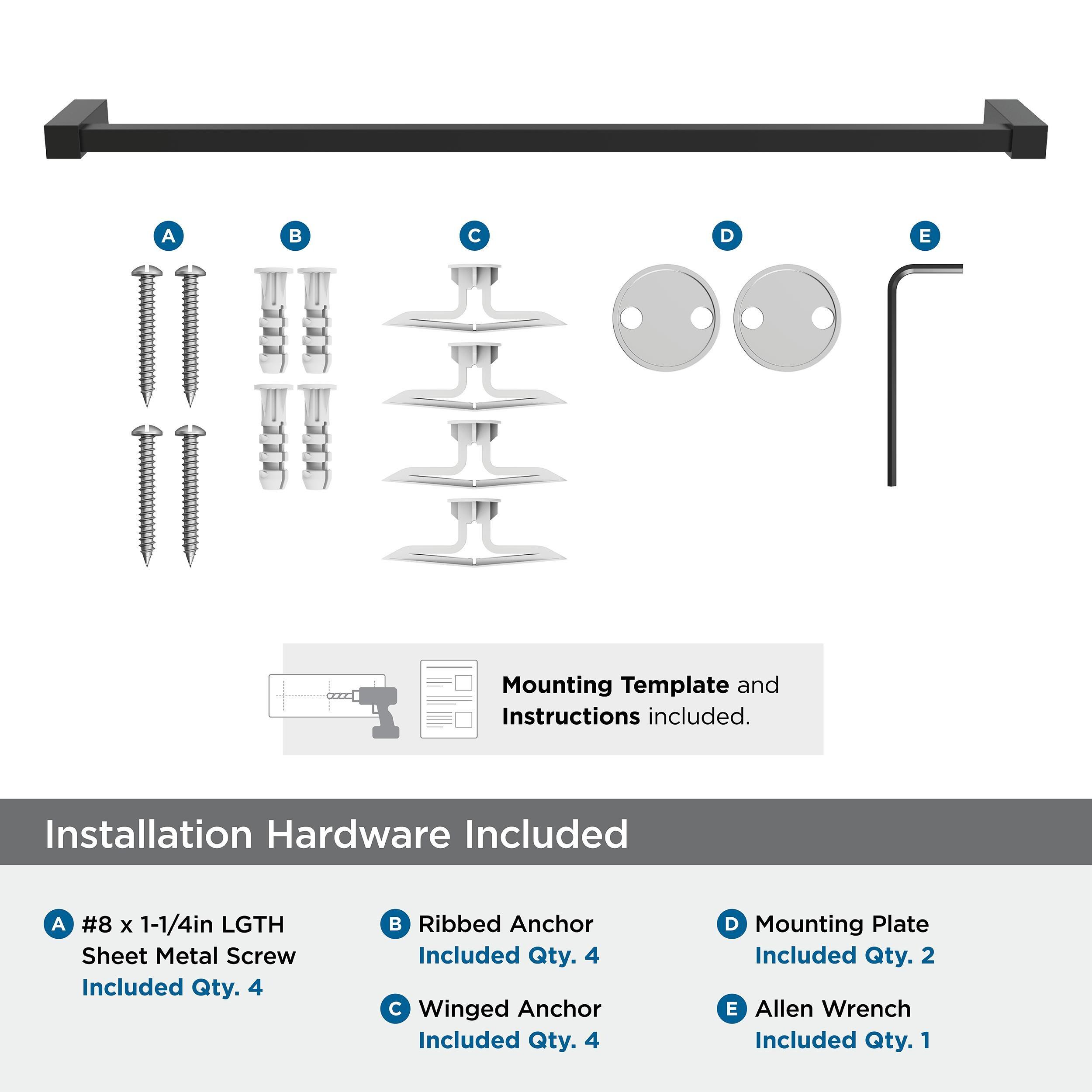 Amerock Monument Matte Black 24 inch (610mm) Towel Bar