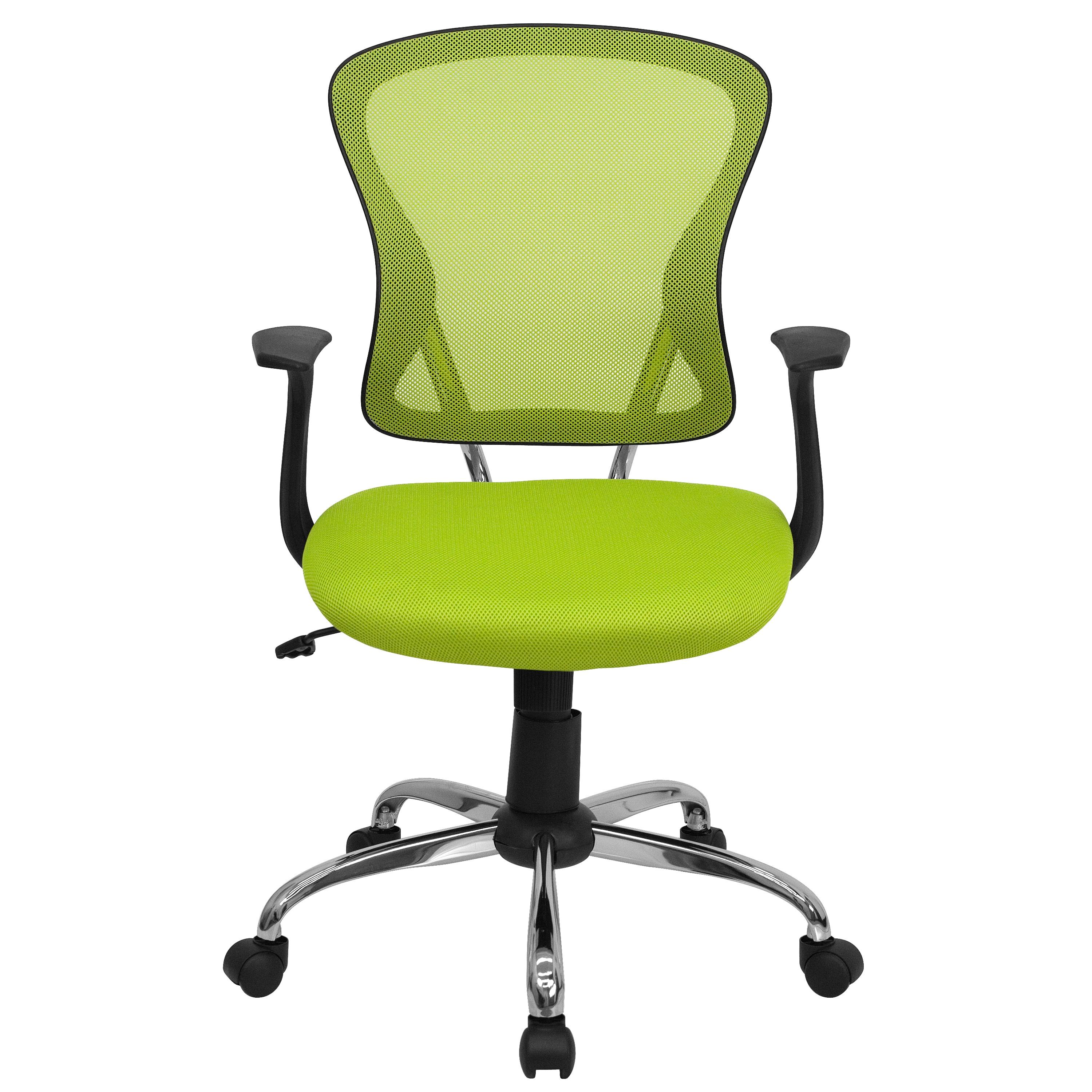 Flash Furniture Mid-Back Mesh Swivel Task Office Chair with Chrome Base and Arms