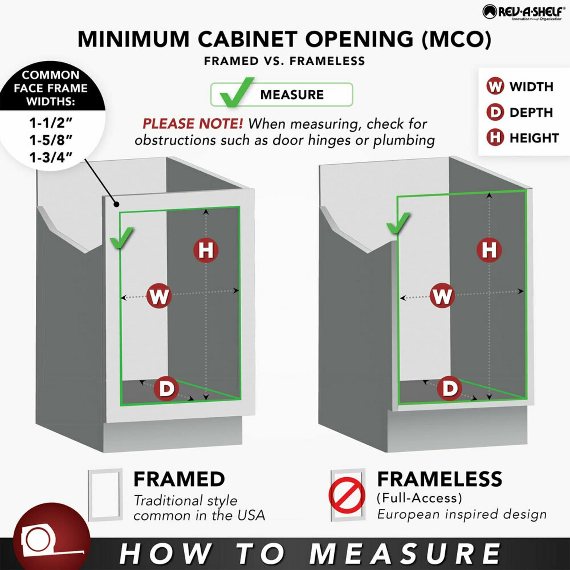 Rev-A-Shelf Rev-A-Shelf Door/ Drawer Base Cabinet Organizer Soft-Close