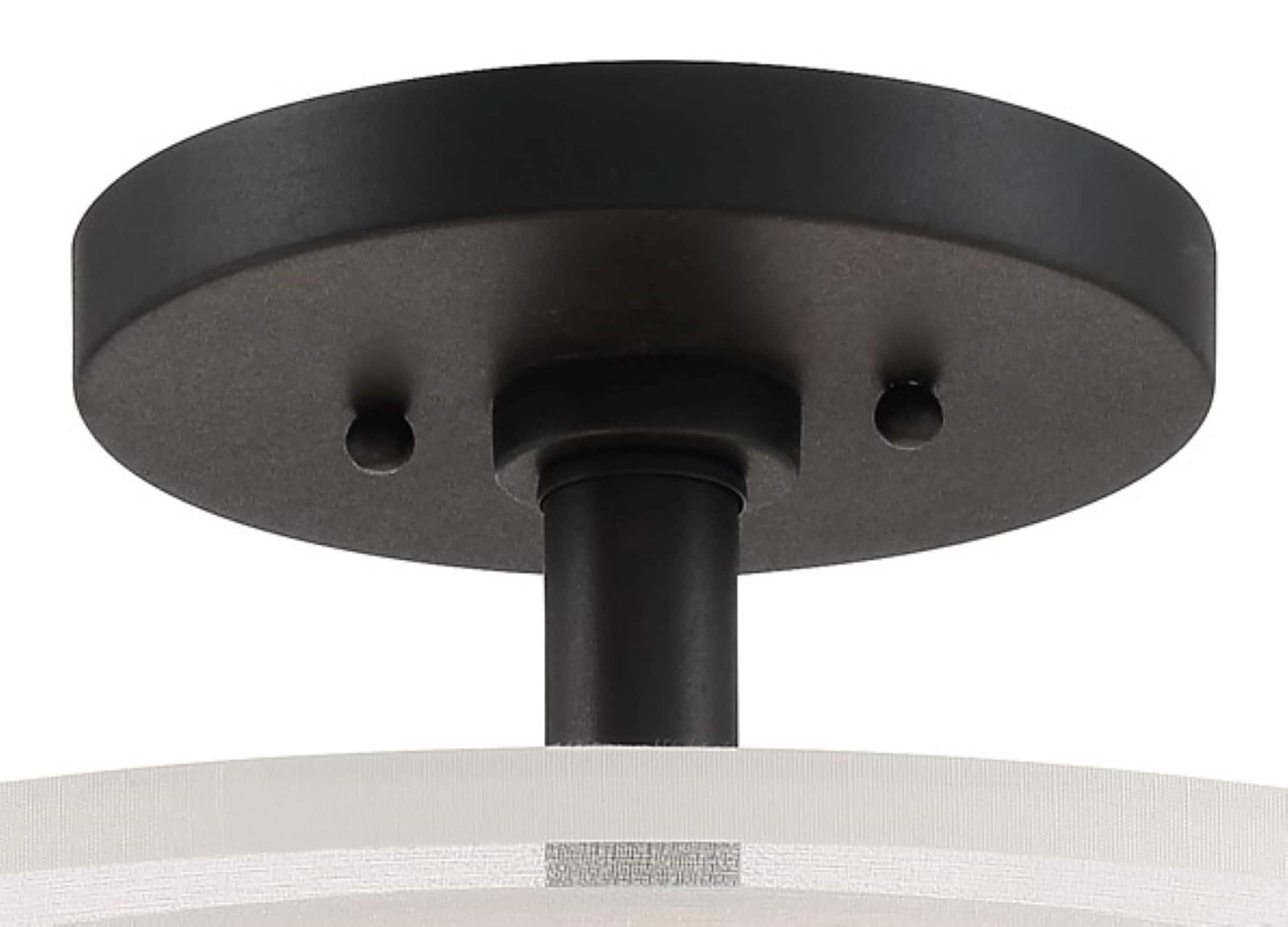 XylehR Semi Flush Mount Ceiling Light 4107-84, Parsons Studio Lighting Fixture, 3 Light,