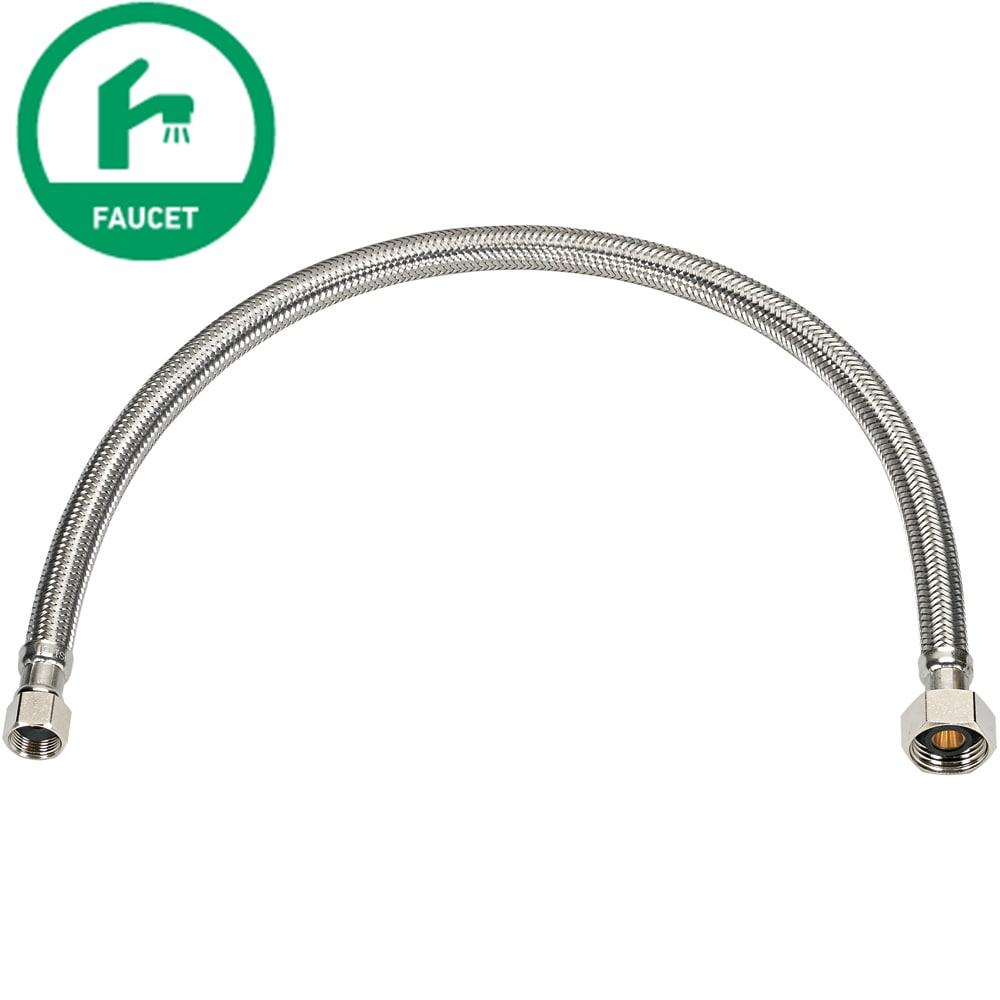 20-Inch Braided Stainless Steel Faucet Supply Line