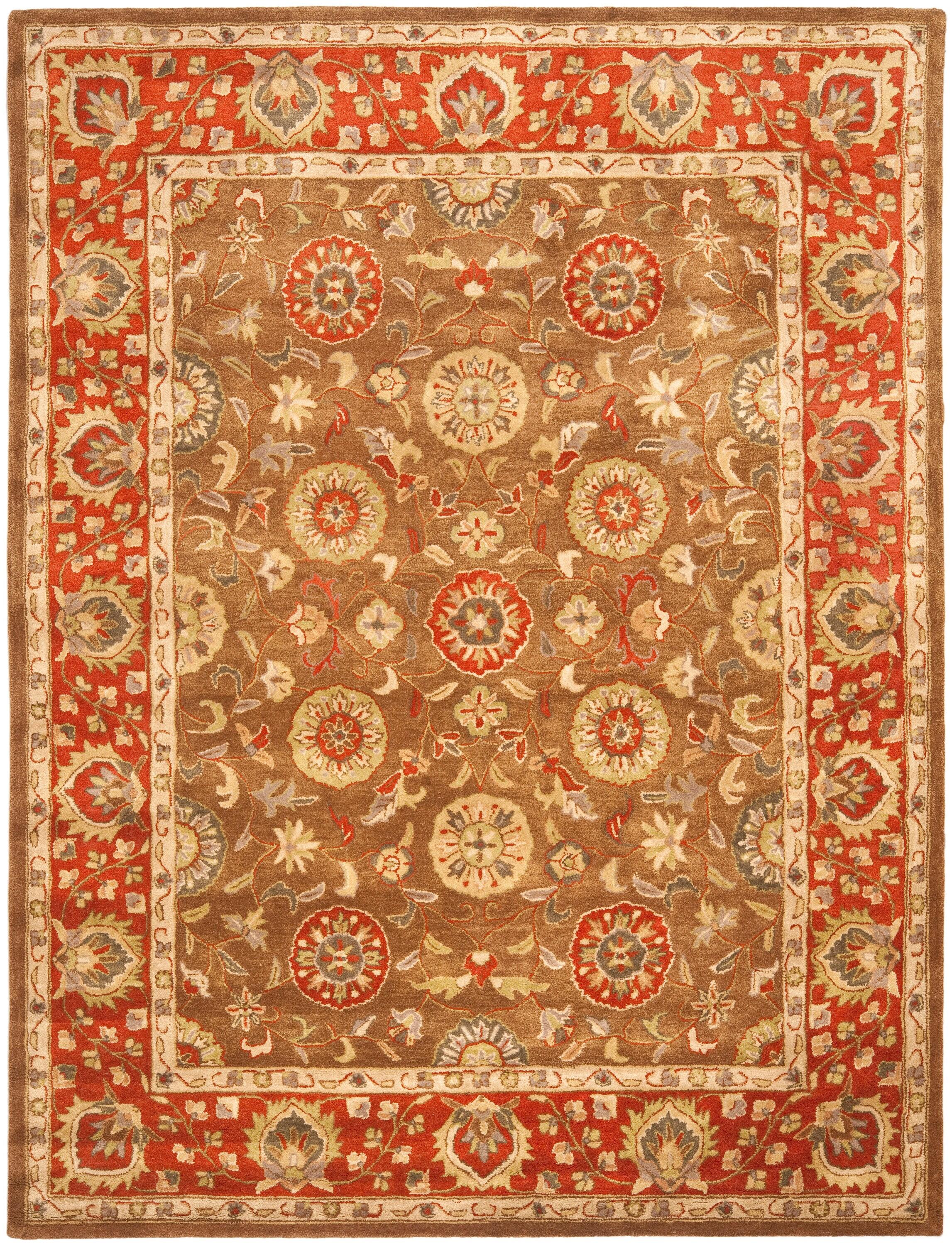 SAFAVIEH Heritage Collection Accent Rug - 2' x 3', Beige & Rust, Handmade Traditional Oriental Wool, Ideal for High Traffic Areas in Entryway, Living Room, Bedroom (HG963A)