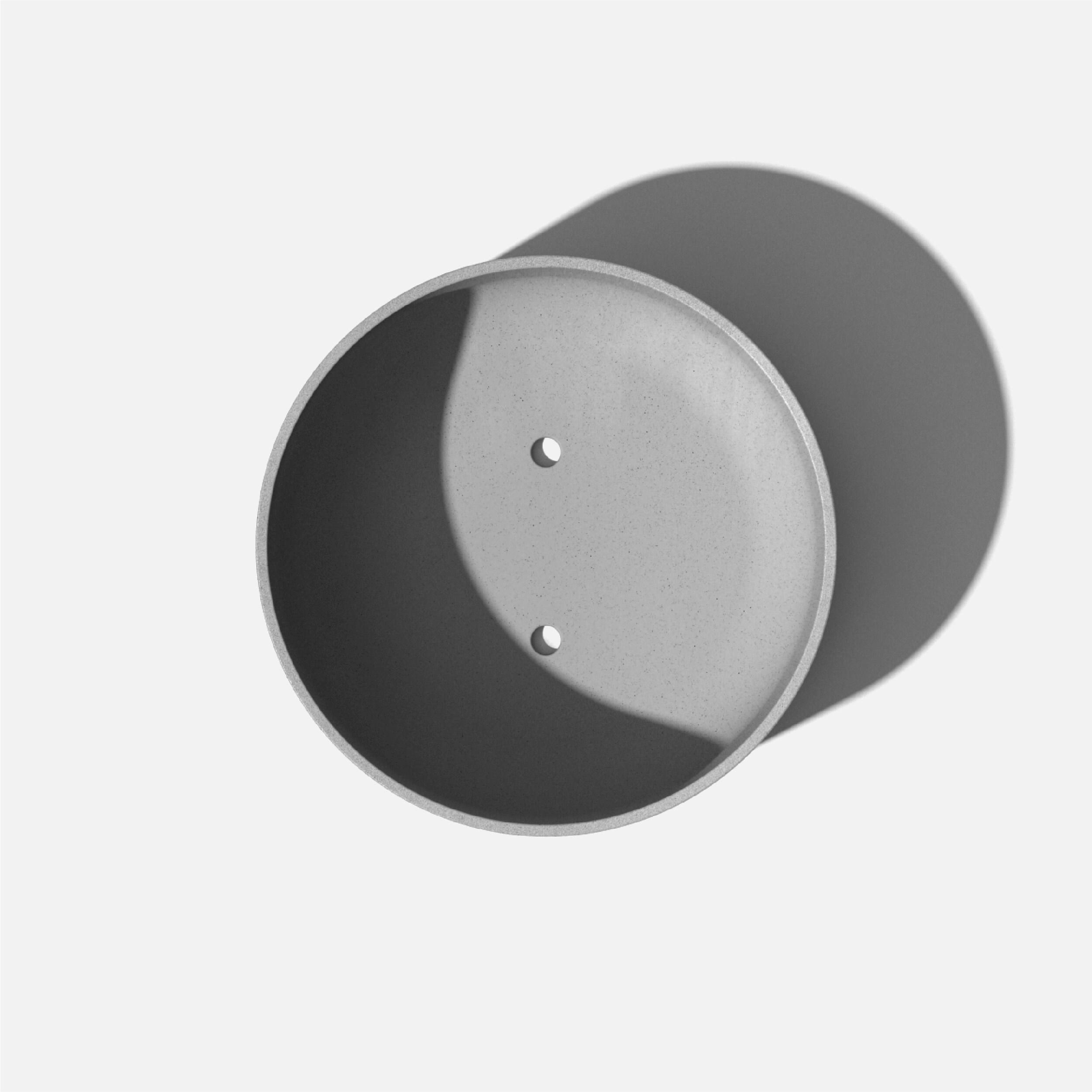 Veradek Mason Series Kona Bowl 14" Plastic-Stone Planter 2-Pack Gray