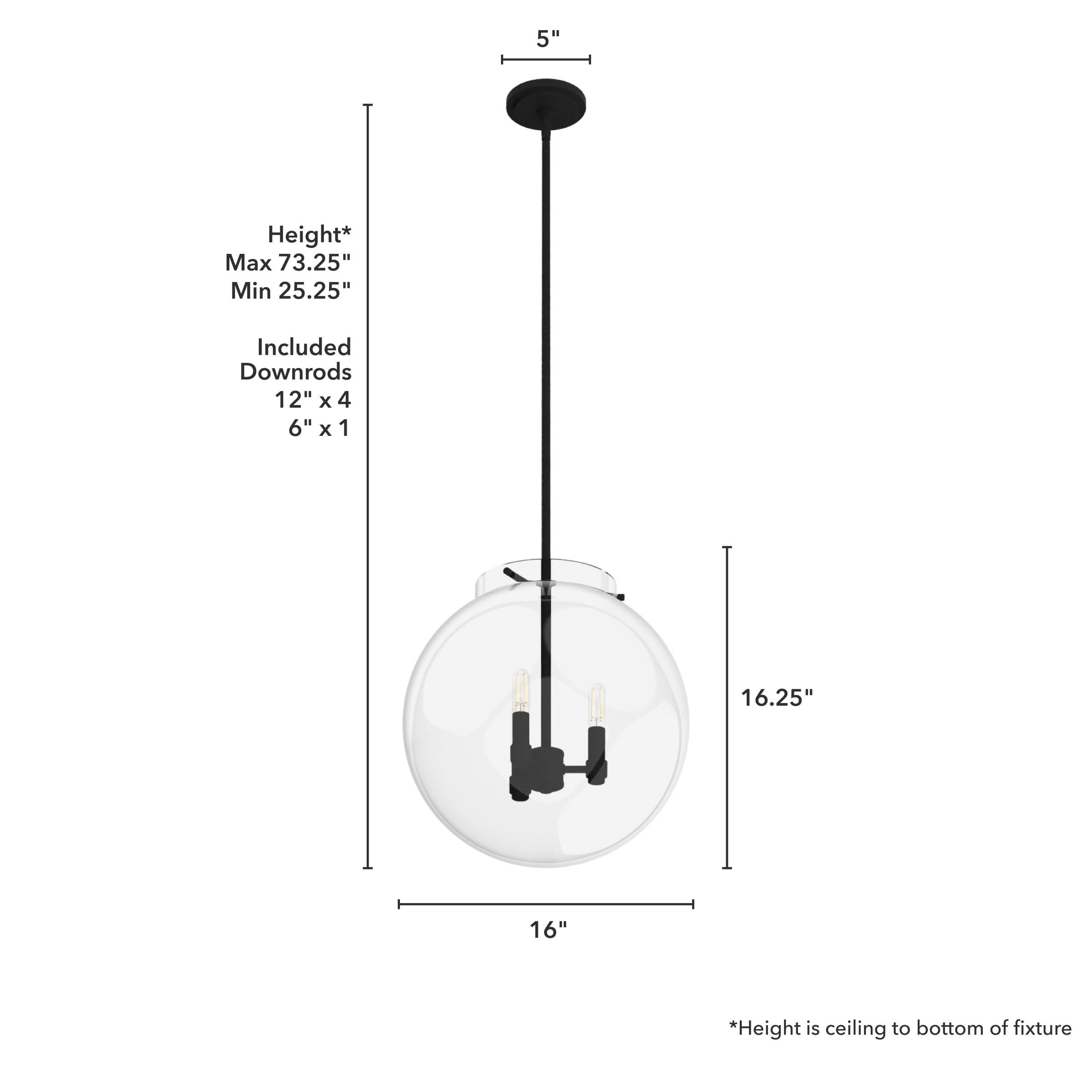 Hunter Fan Sacha 3 - Light Single Globe Pendant