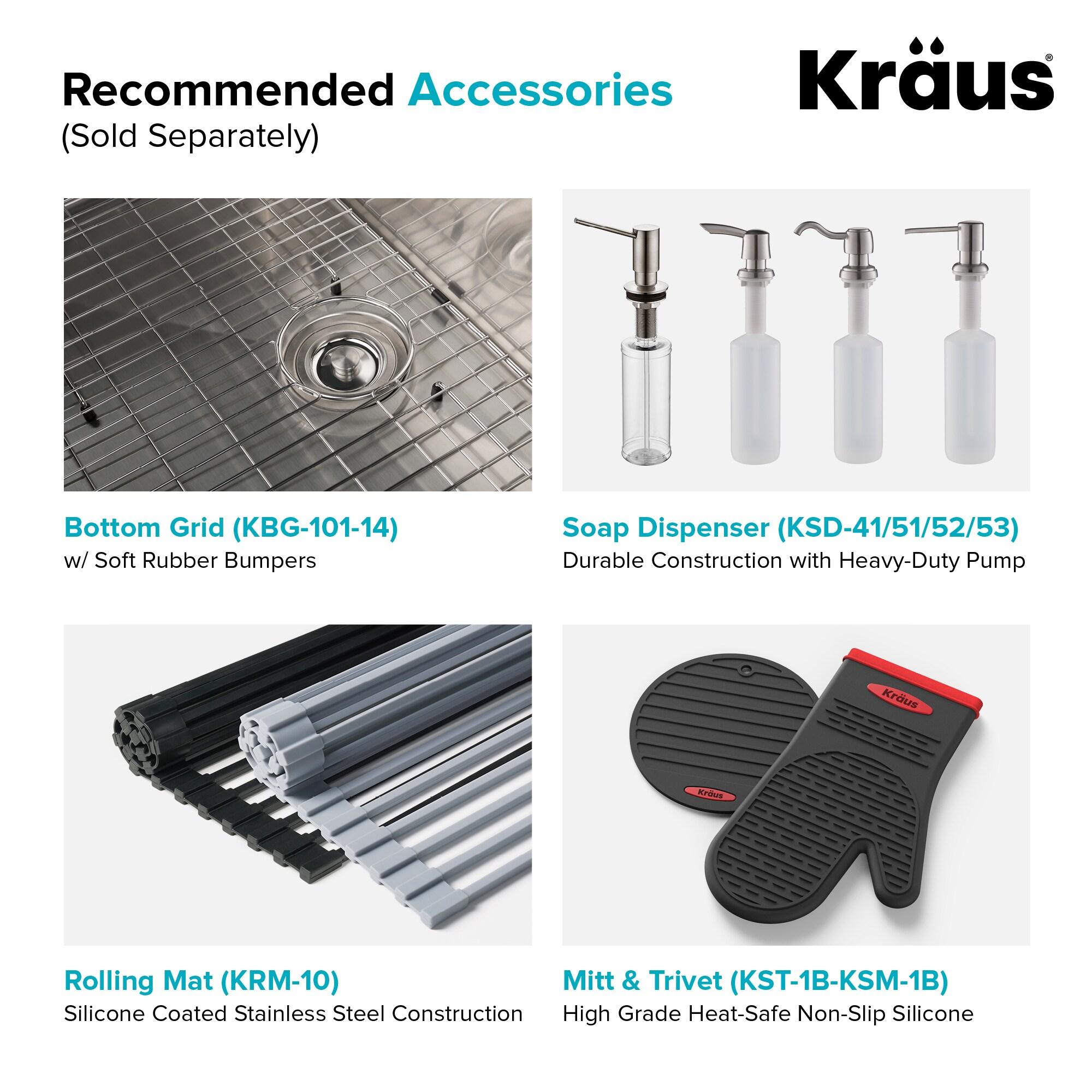 KRAUS Standart Pro Undermount 16 Gauge Stainless Steel Bar Kitchen Sink