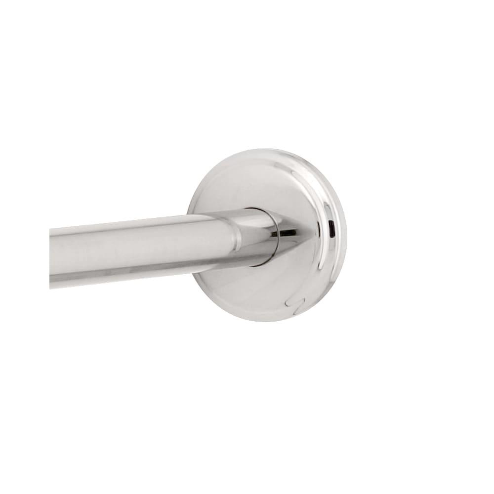 Franklin Brass 1" x 60" Shower Rod with Step Style Flanges, Available in Multiple Colors