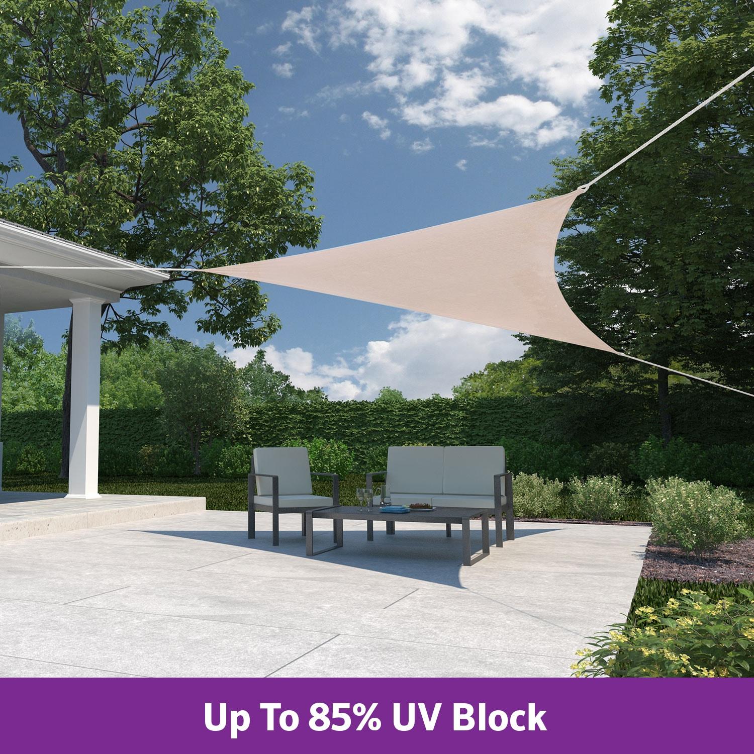 Coolaroo 142" x 142" Triangle Shade Sail
