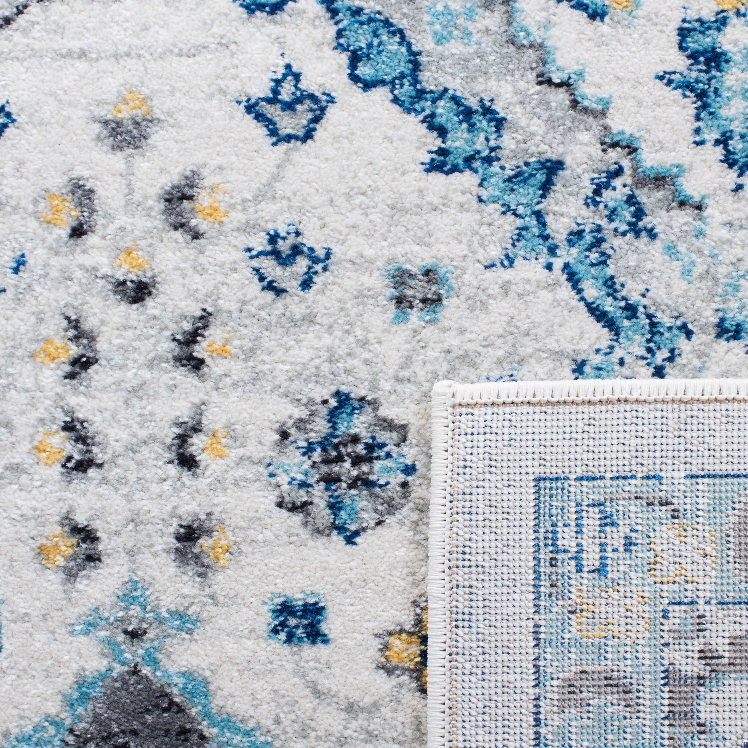 Evoke EVK224 Power Loomed Accent Rug - Ivory/Light Blue - 3'x5' - Safavieh.