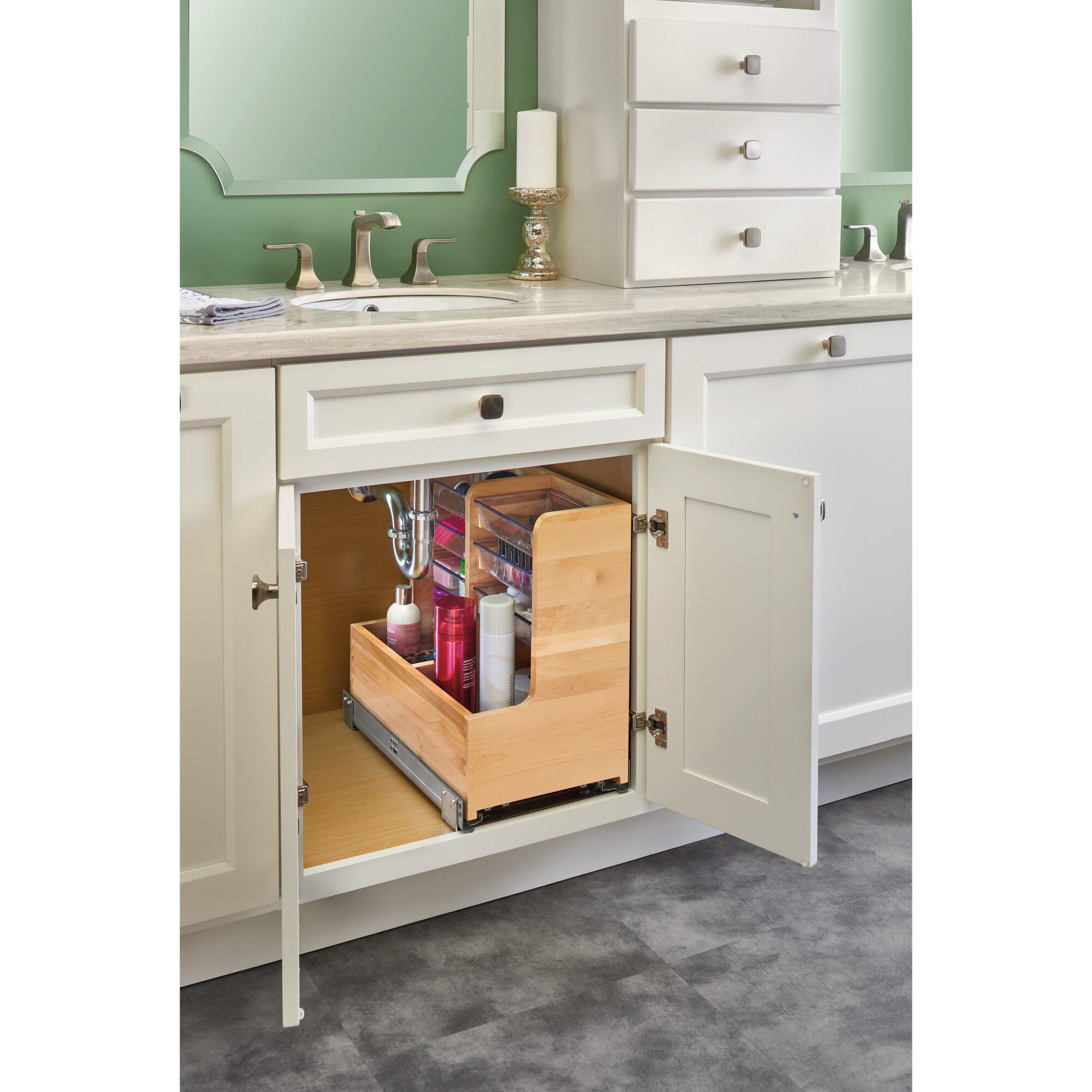 Rev-A-Shelf Rev-A-Shelf Wood Vanity Base Cabinet Organizer w/ Soft-Close