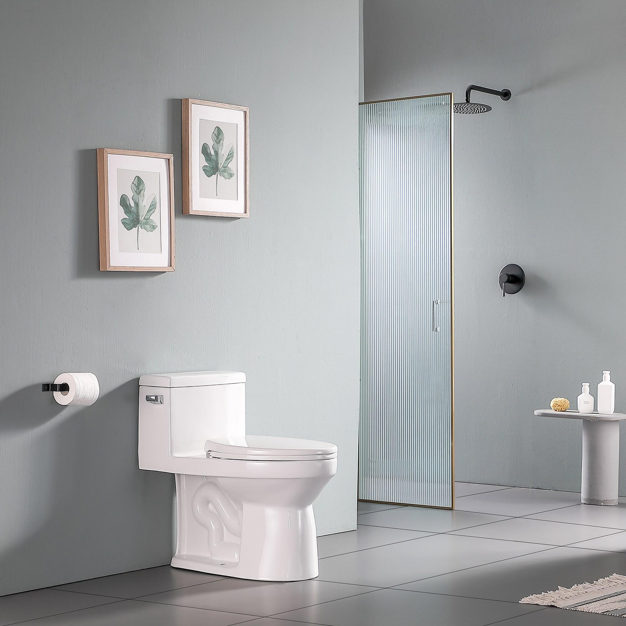 Lordear H-MTLC-T133 Lordear 1.28 Gallons GPF Elongated Comfort Height Floor Mounted One-Piece Toilet (Seat Included)