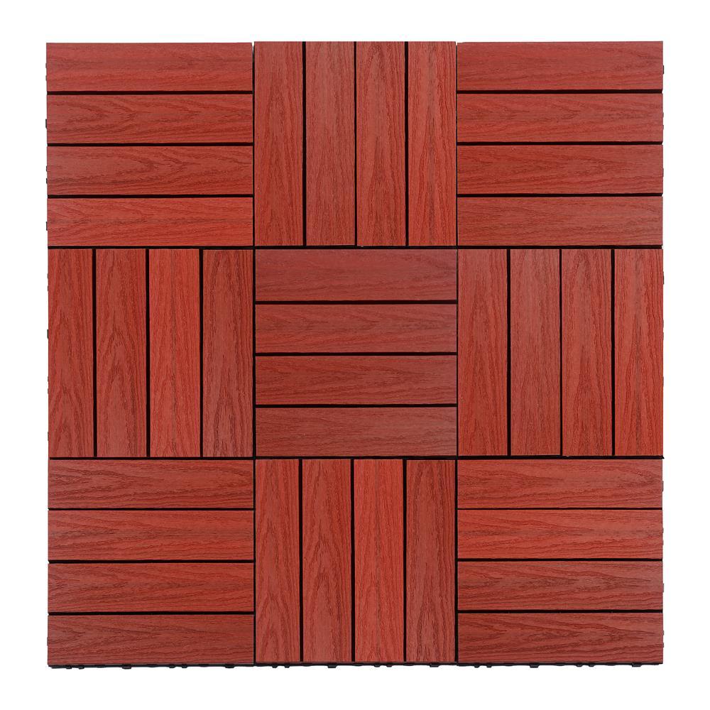 UltraShield Naturale Composite 12" x 12" Interlocking Deck Tile