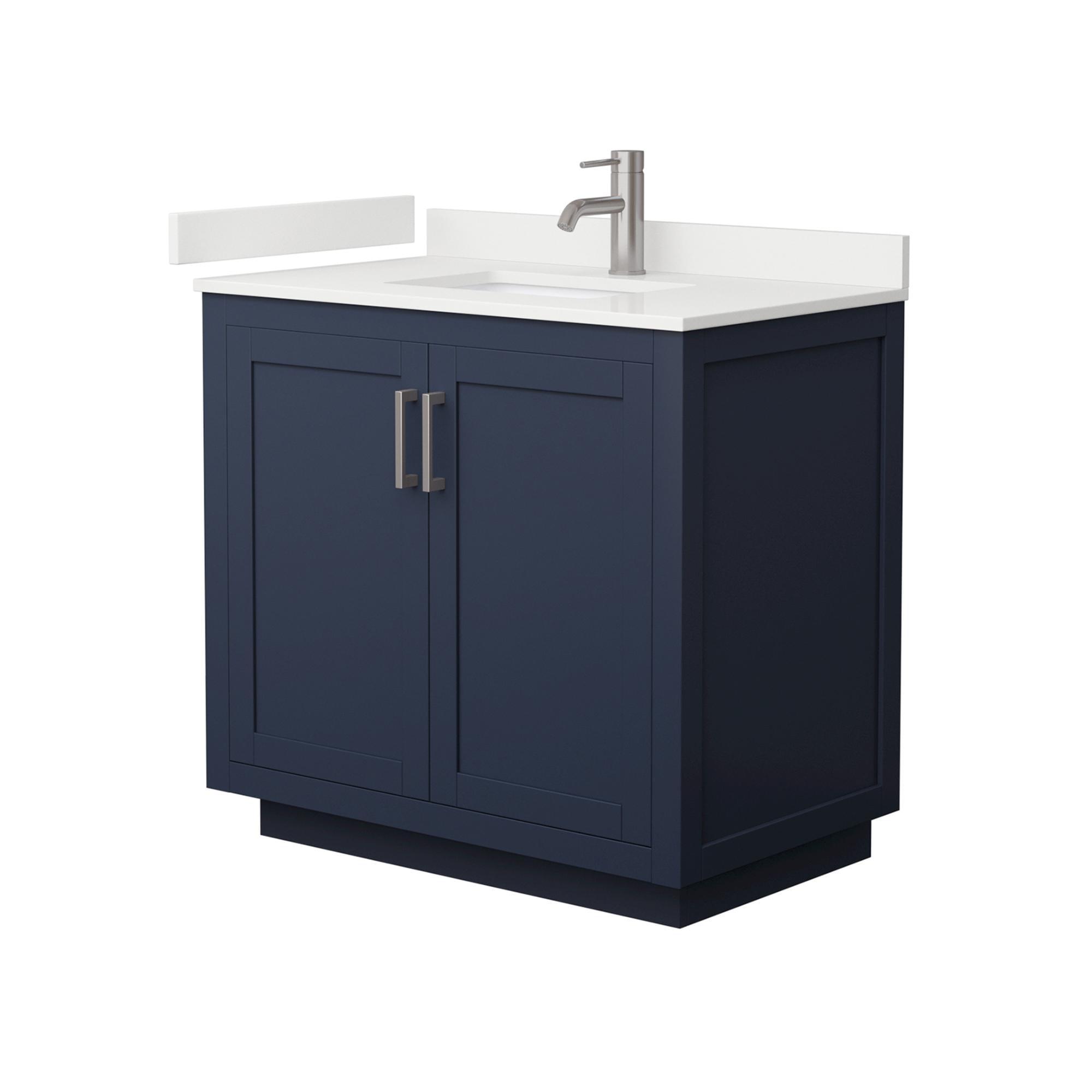 Miranda 36" Freestanding Single Bathroom Vanity with Quartz Top