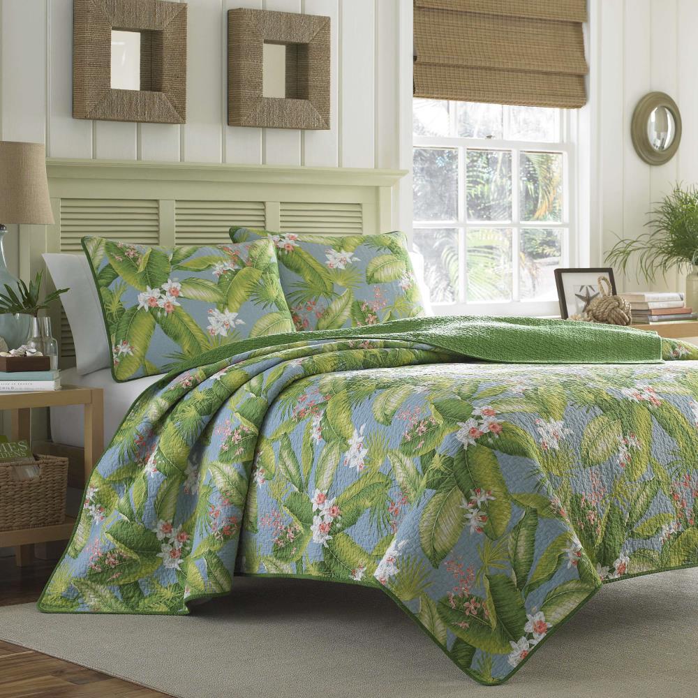 Tommy Bahama Aregada Dock Cotton Reversible Quilt Set