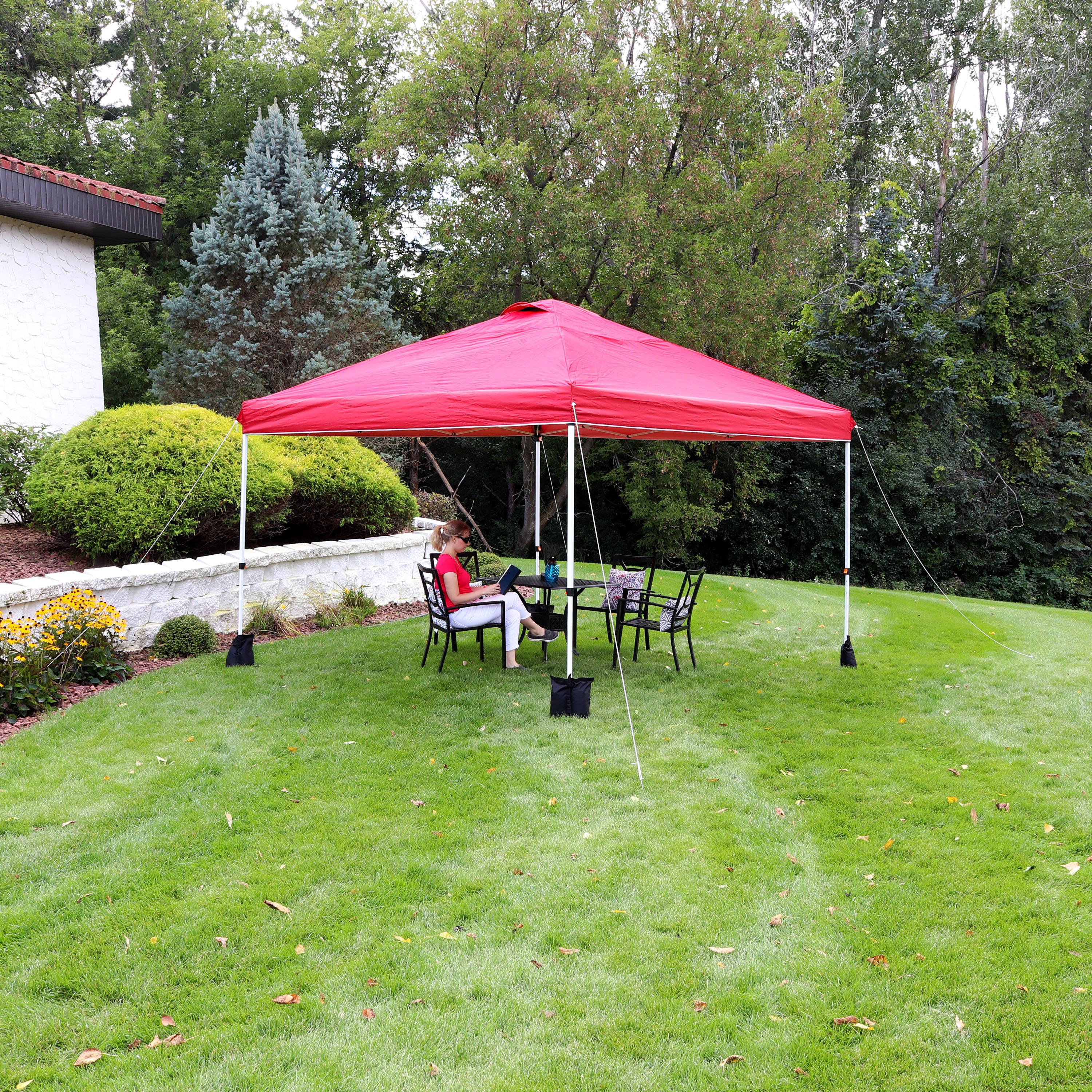 12 Ft. W x 12 Ft. D Metal Pop-Up Canopy