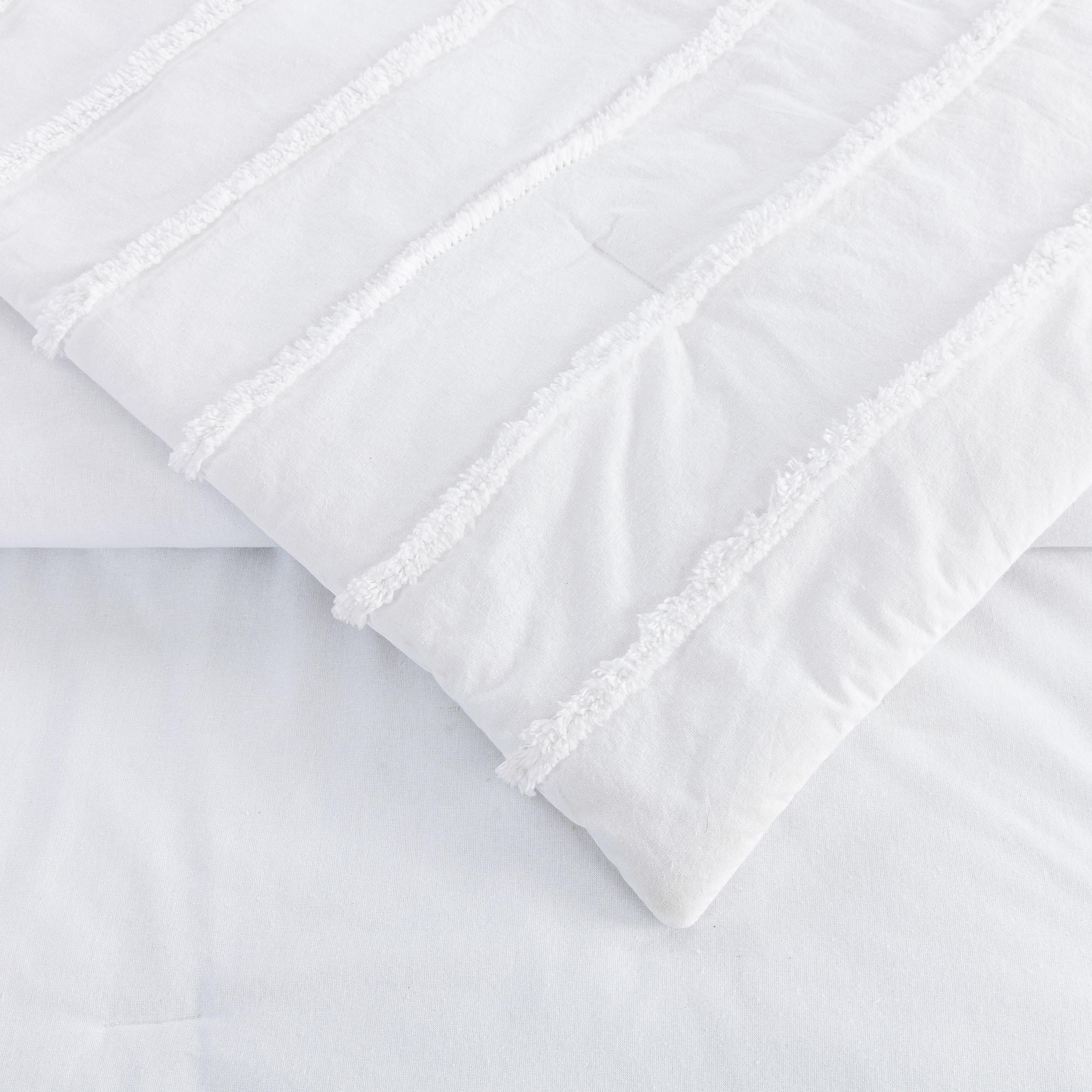 Laurel and Mayfair Cotton Ring Stitch Chevron / Zig Zag Comforter Set
