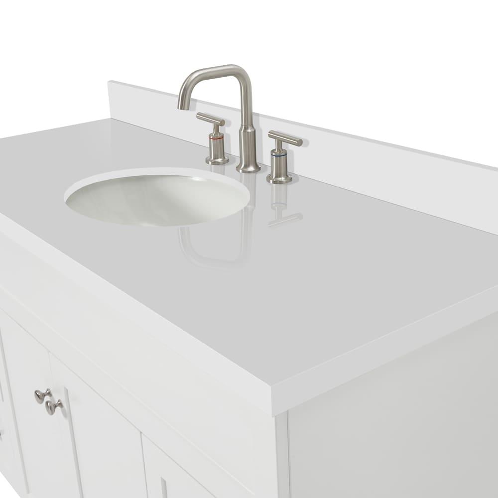 Ariel F055swqovo Hamlet 55" Free Standing Single Basin Vanity Set - White