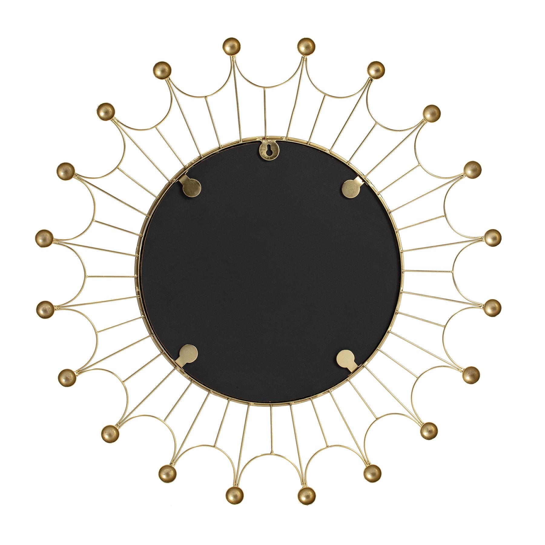 Habitat Evander Gold Bulb Wall Mirror